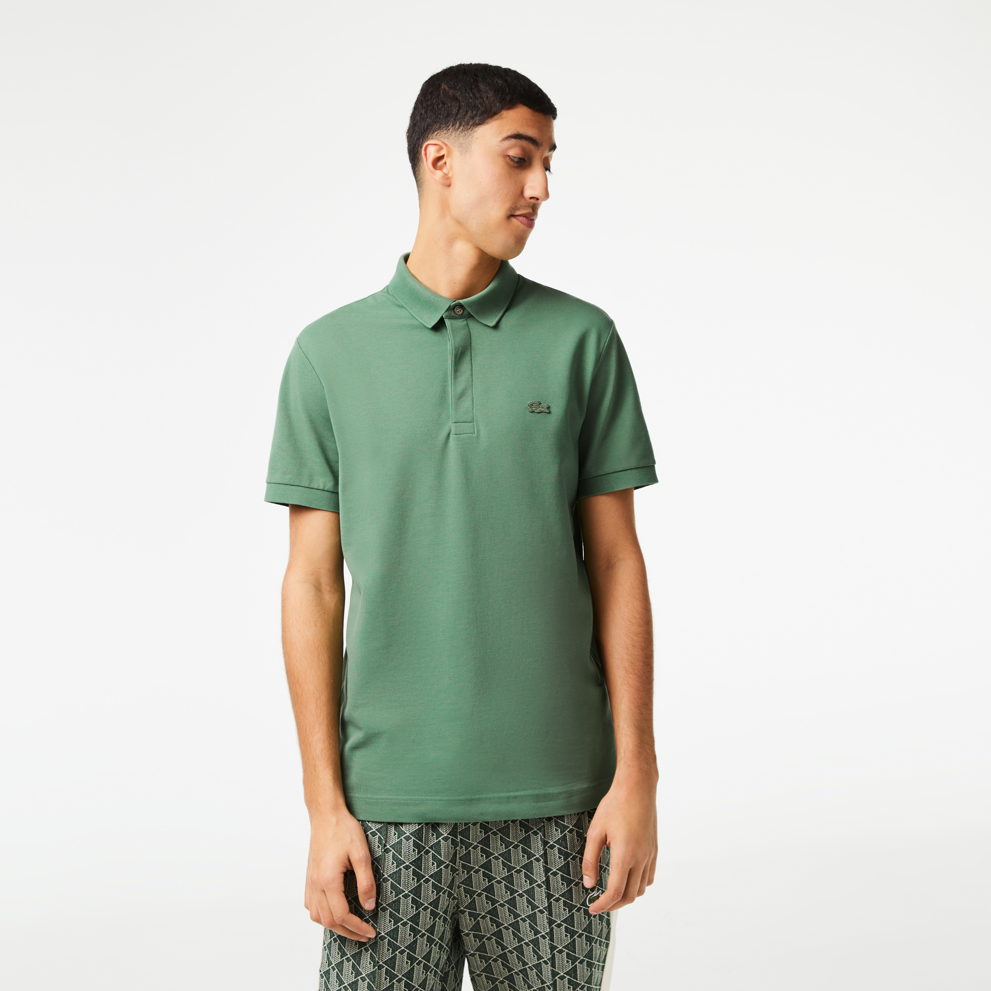 Мужское поло Lacoste PARIS Regular Fit, зеленый, арт. PH5522