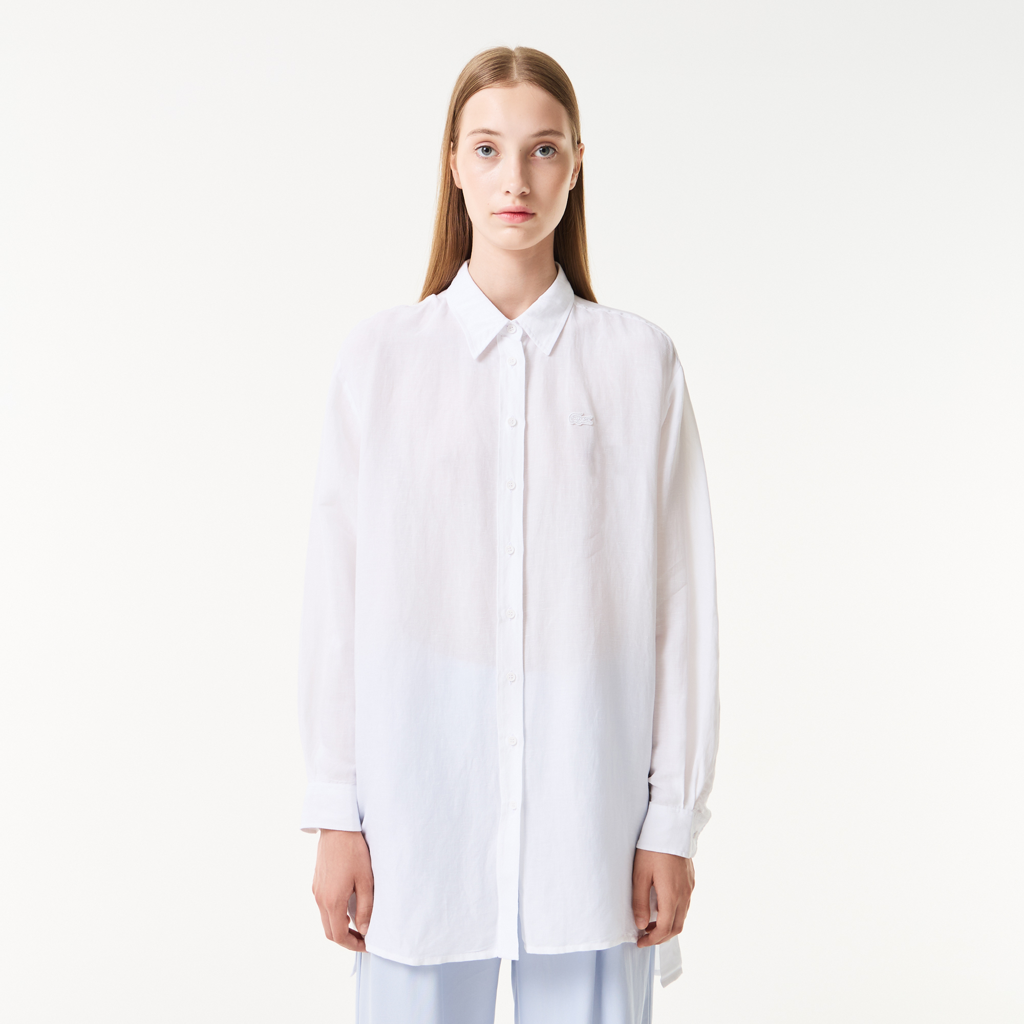 

Женская лёгкая рубашка Lacoste, Белый