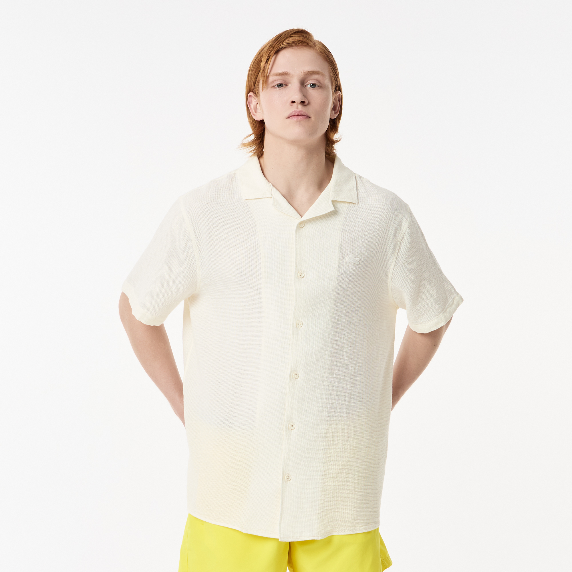 Рубашка Lacoste Loose Fit, белый, арт. CH0446