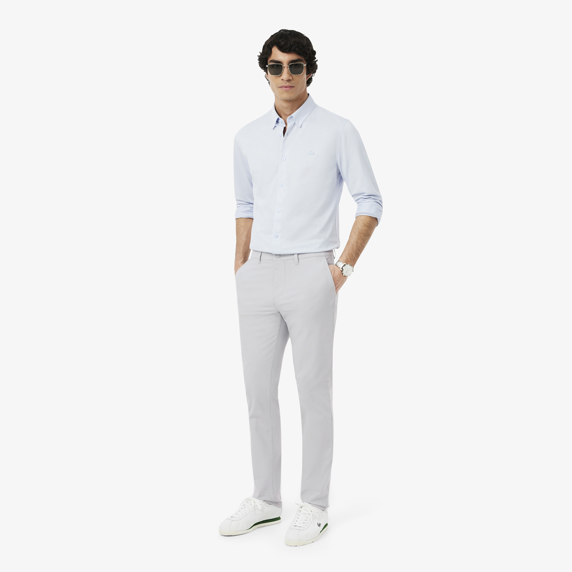 Мужские брюки Lacoste, серый, арт. HH1916