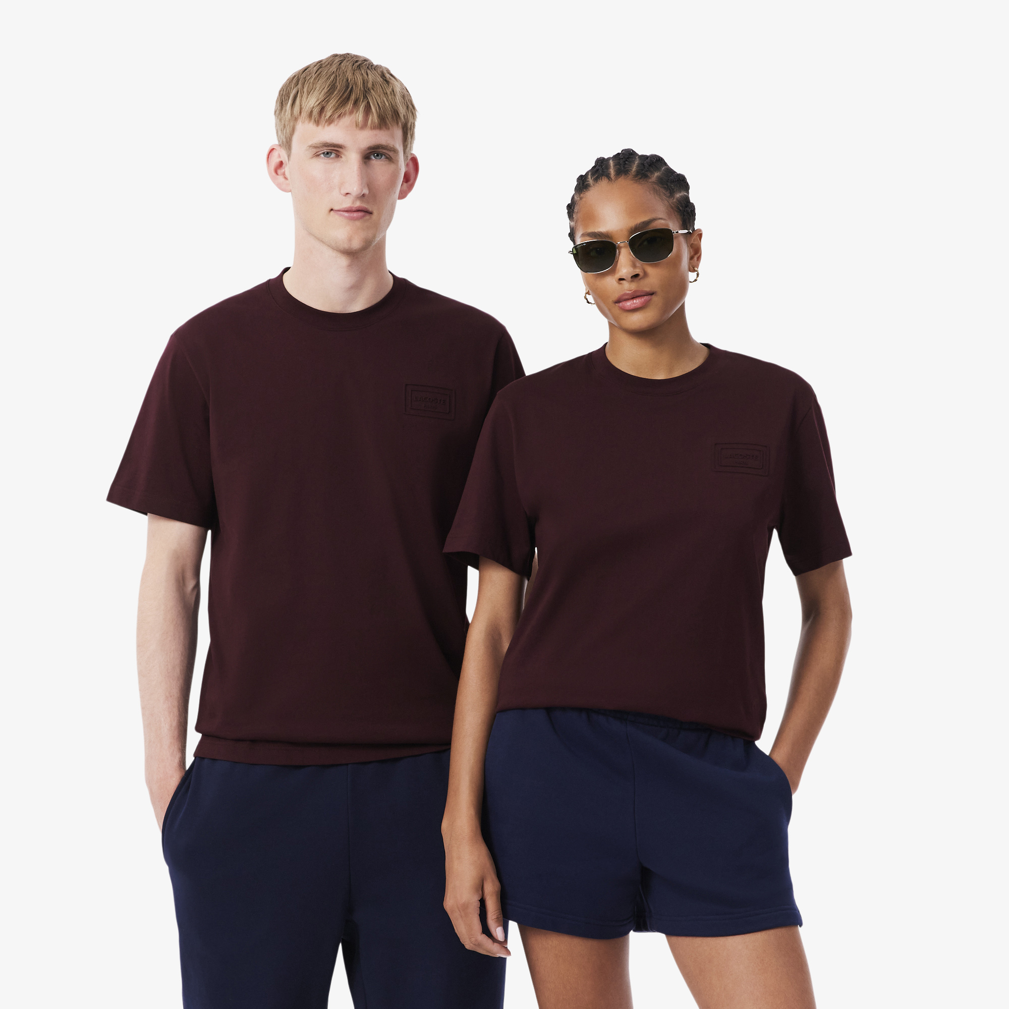 Хлопковая футболка Lacoste унисекс