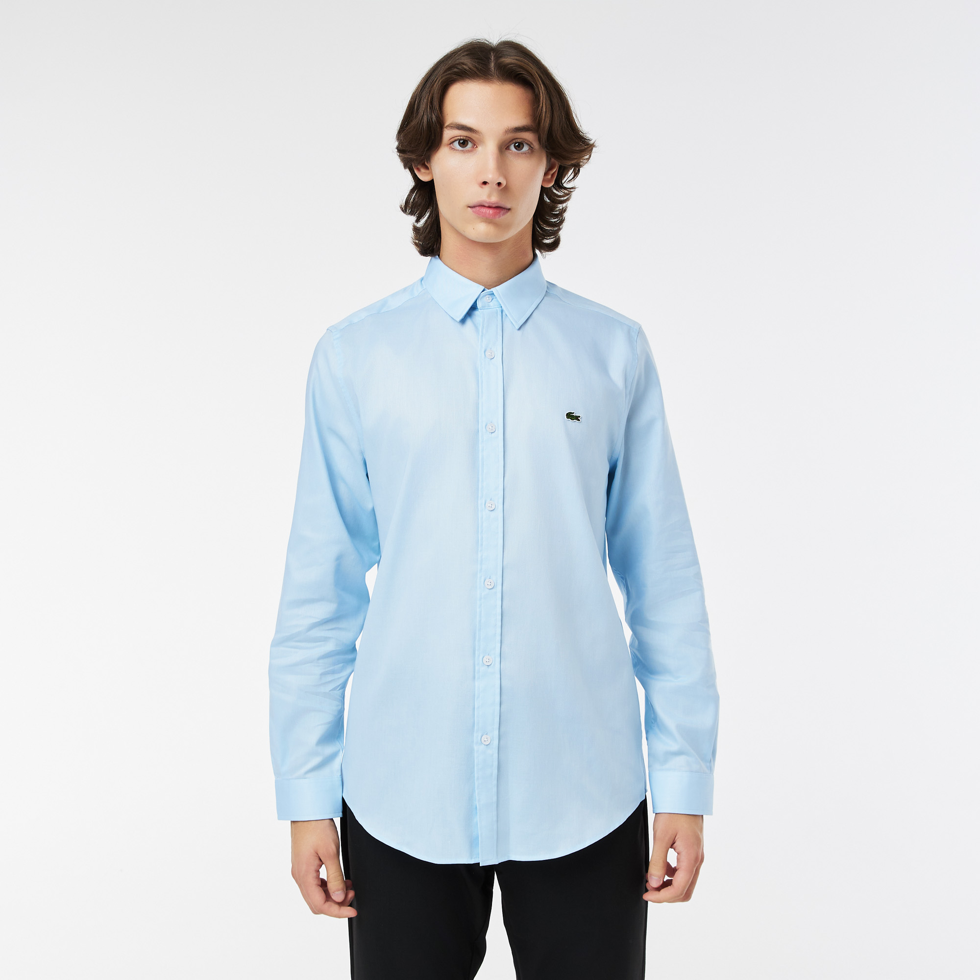 

Мужская рубашка Lacoste приталенного кроя, Голубой