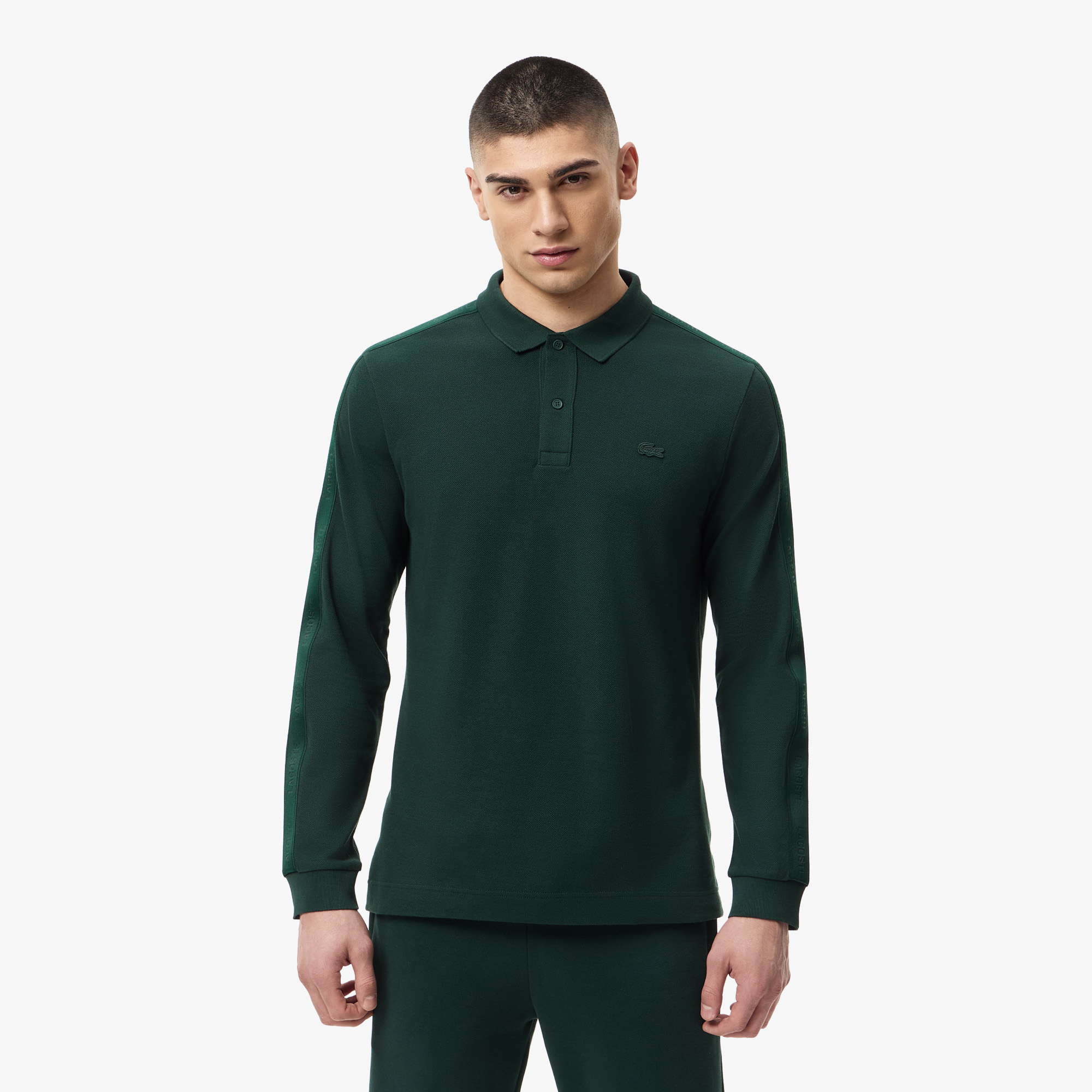 Мужская хлопковая рубашка-поло Lacoste, зеленый, арт. PH2615