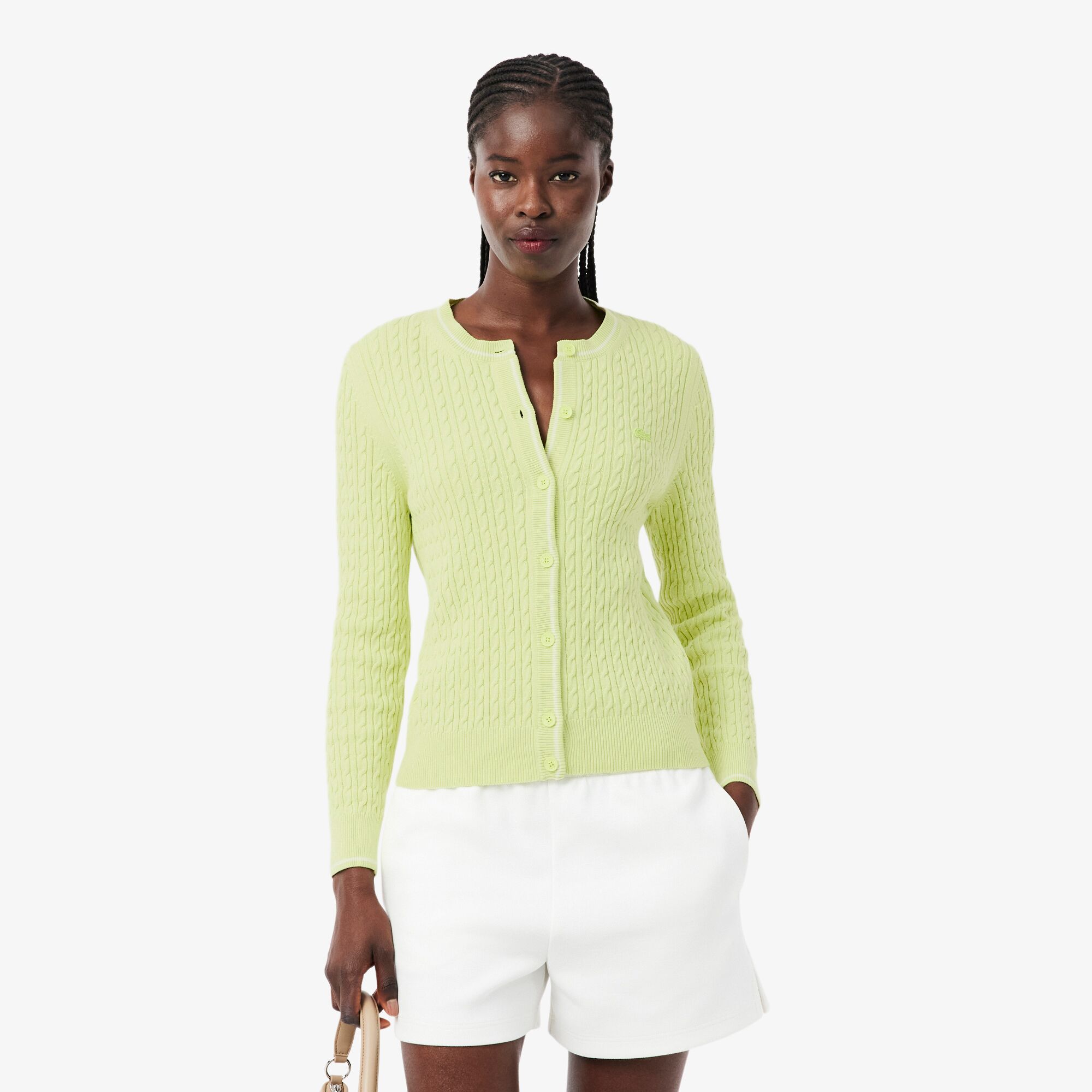 Женский кардиган Lacoste, зеленый, арт. AF9872