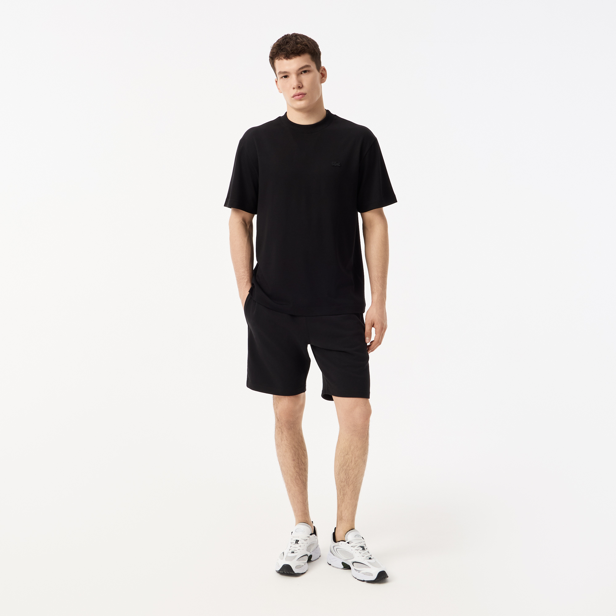 Мужские шорты Lacoste из хлопка, черный, арт. GH9896