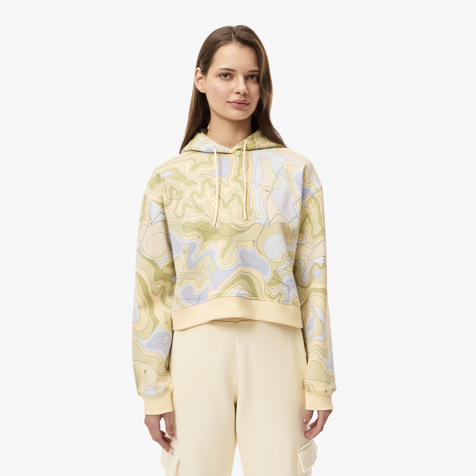 

Женский свитшот Lacoste оверсайз, Хаки