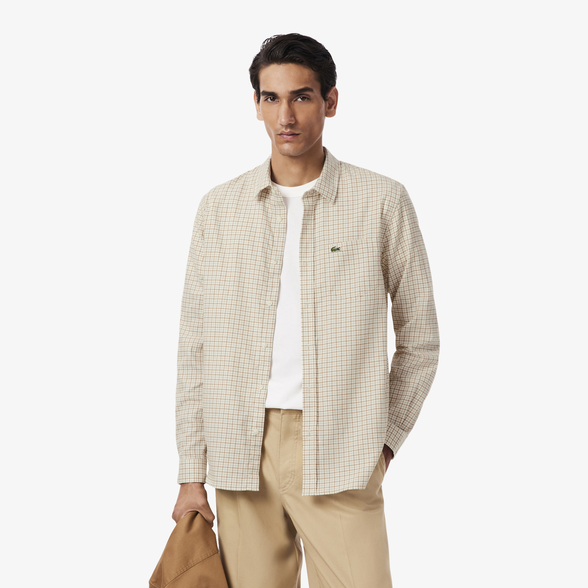 

Мужская рубашка Lacoste стандартного кроя, Белый