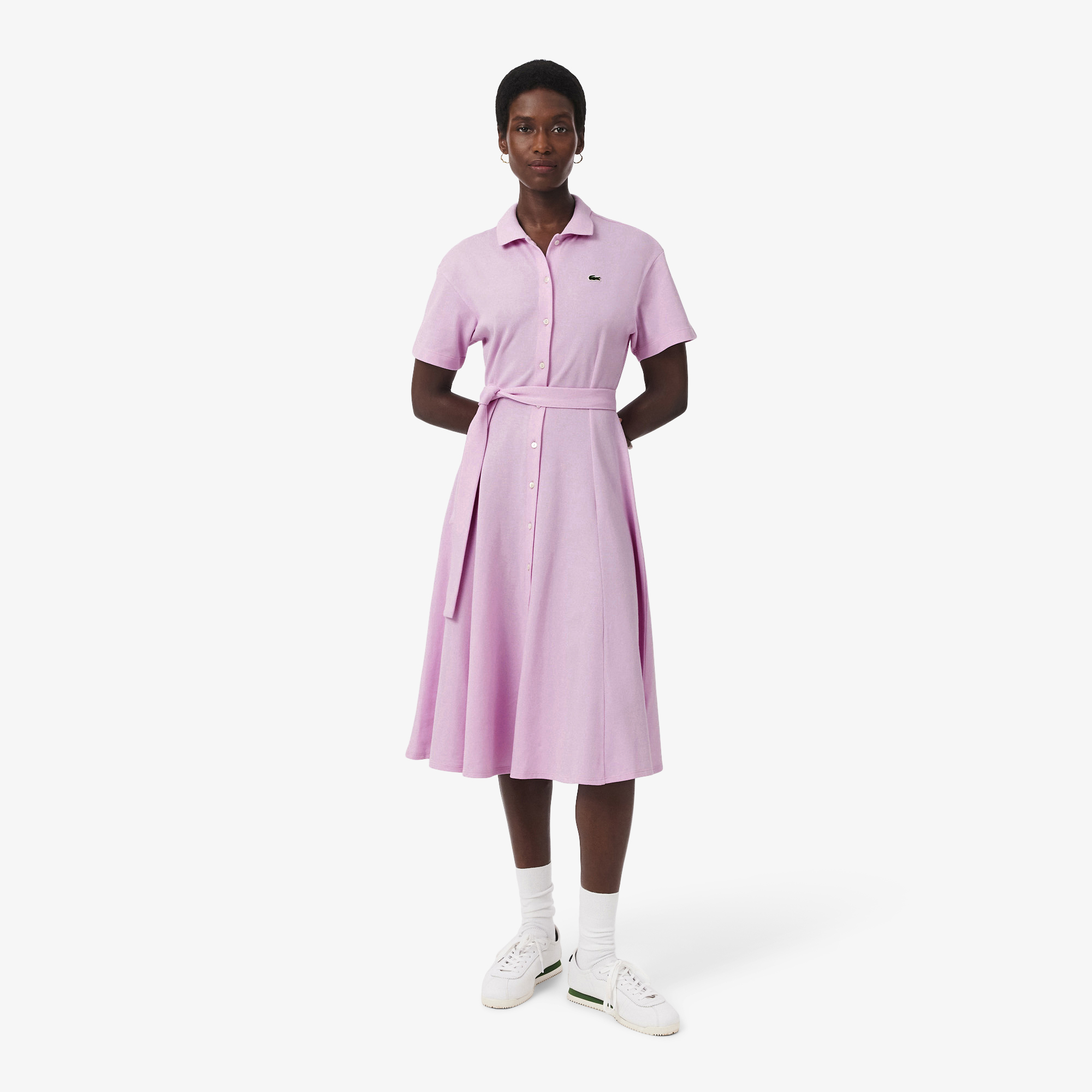 Женское платье-поло Lacoste, розовый, арт. EF9621