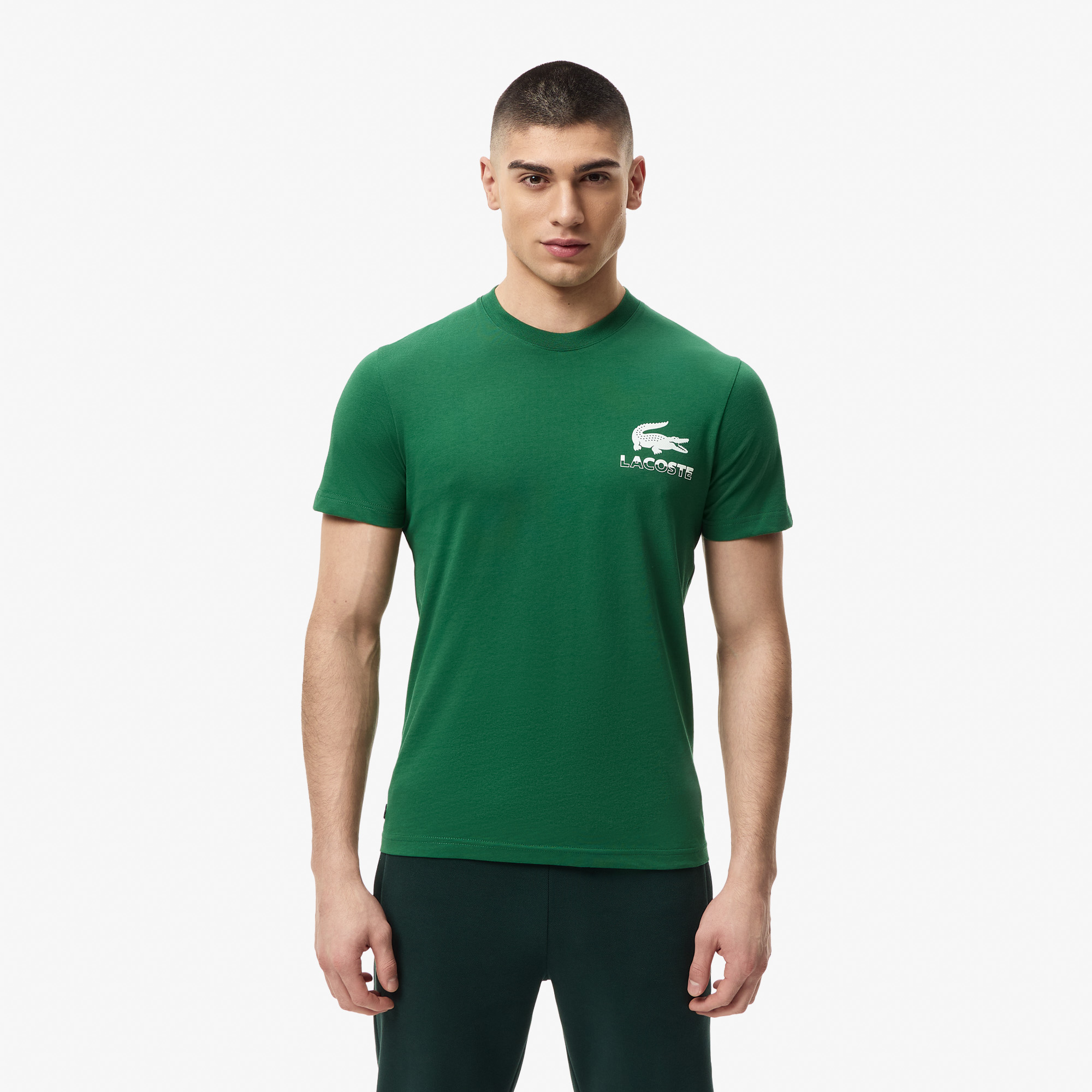 Мужская футболка Lacoste, зеленый, арт. TH5517