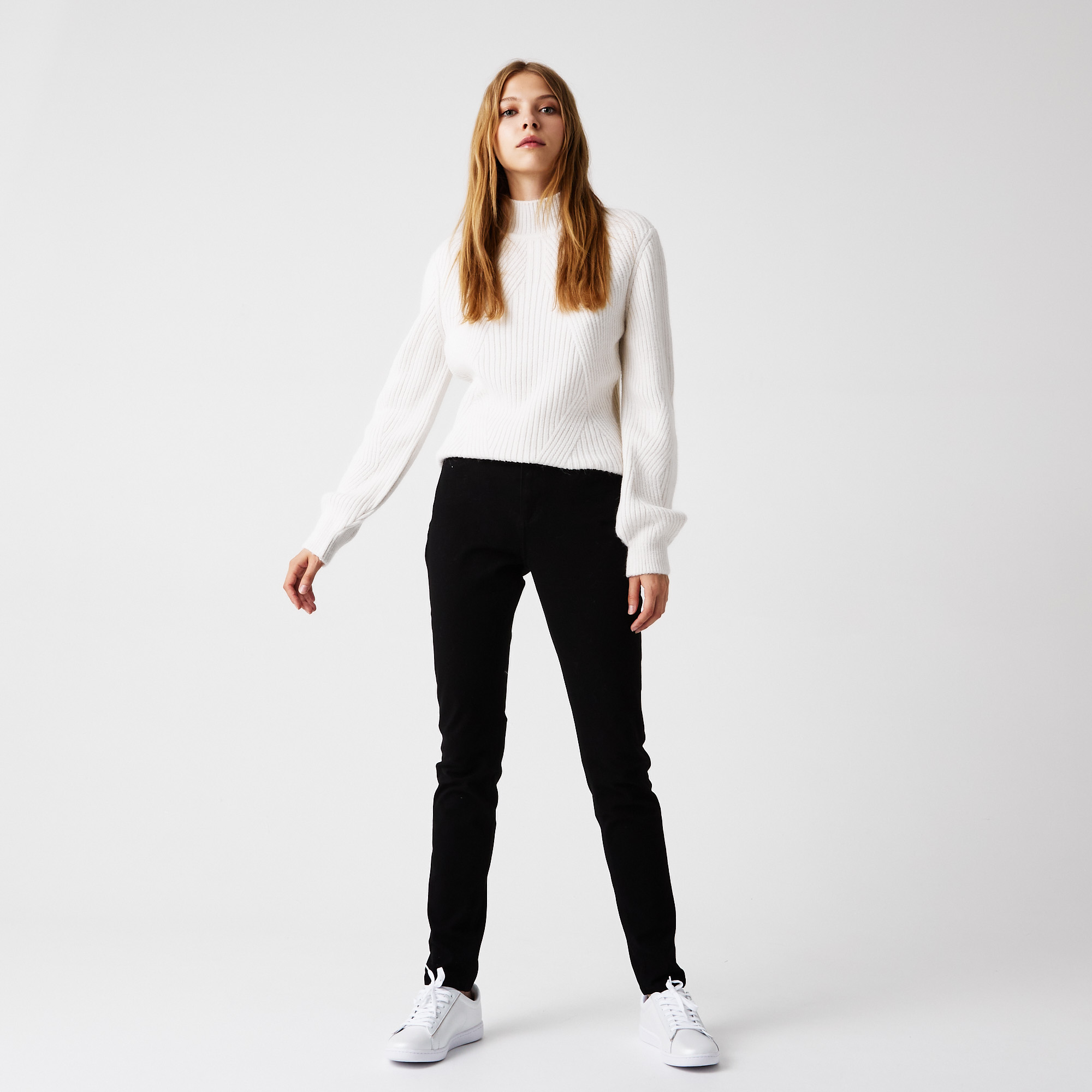 Женские джинсы Lacoste приталенного кроя, черный, арт. HF2280