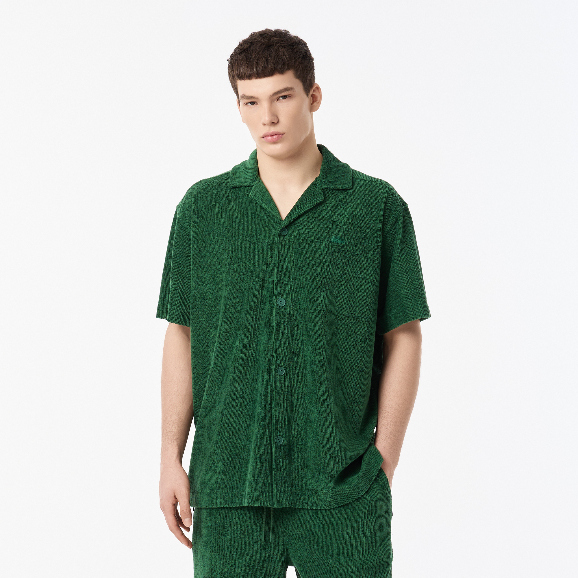 Мужская рубашка Lacoste, зеленый, арт. CH0535