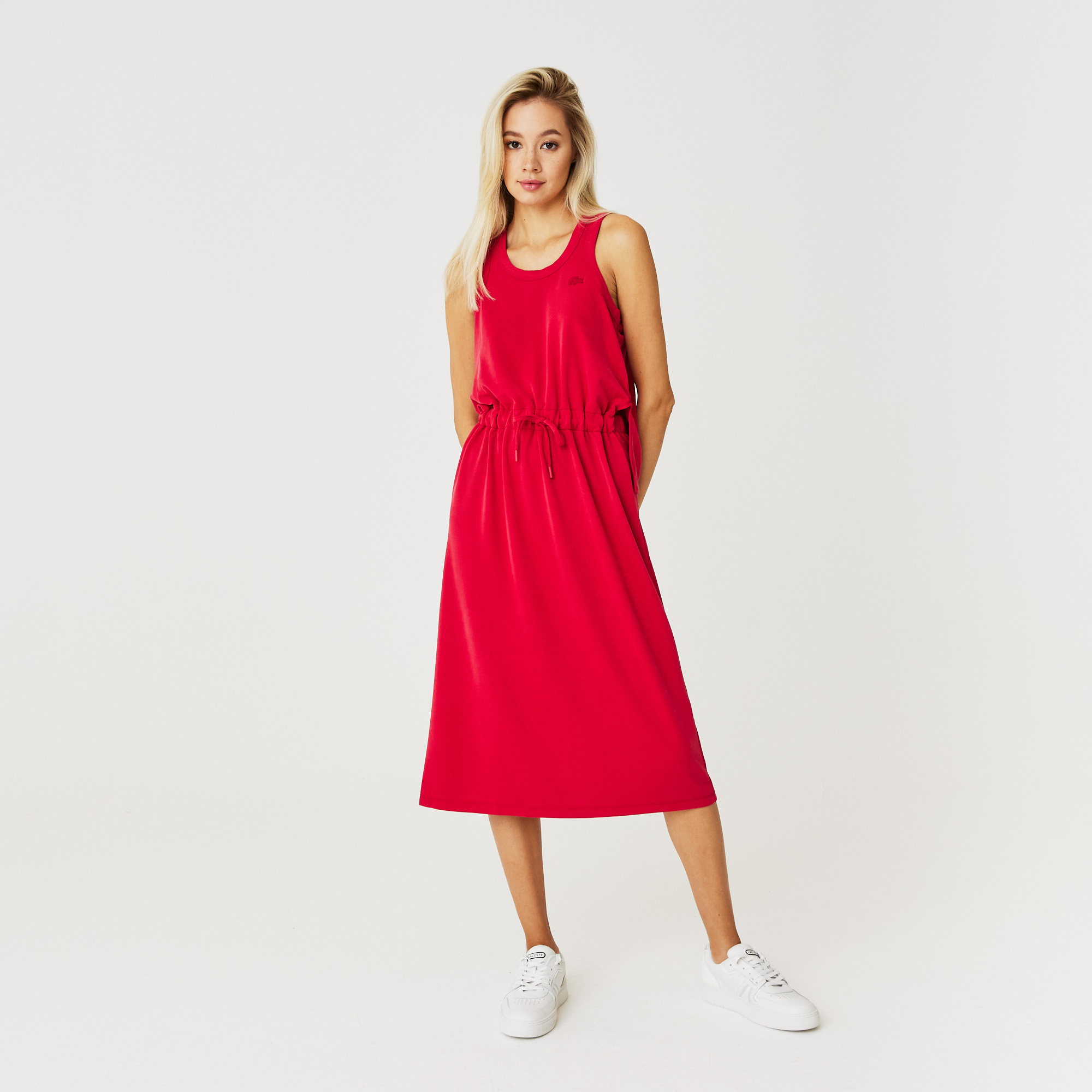 

Женское платье Lacoste свободного кроя, Красный