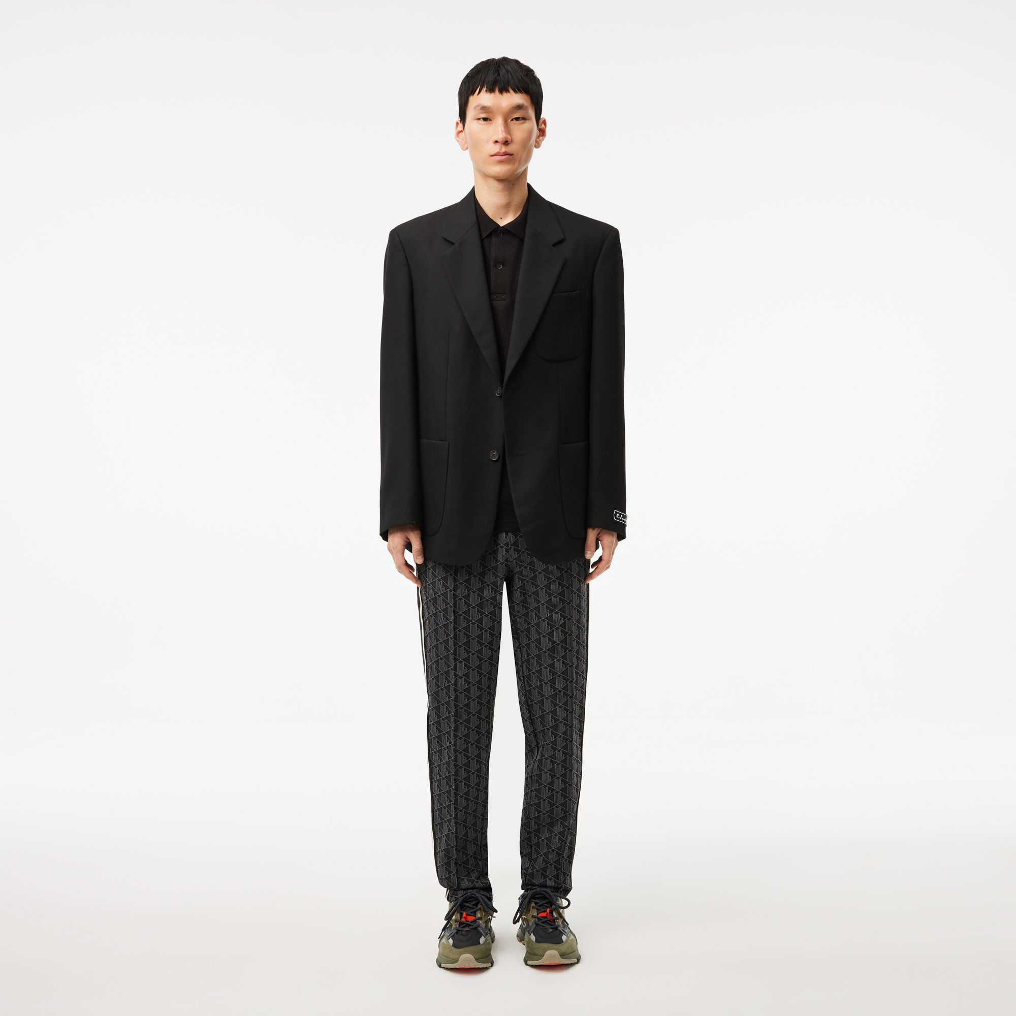 Спортивные брюки Lacoste Paris Regular Fit с монограммой, серый, арт. XH1440