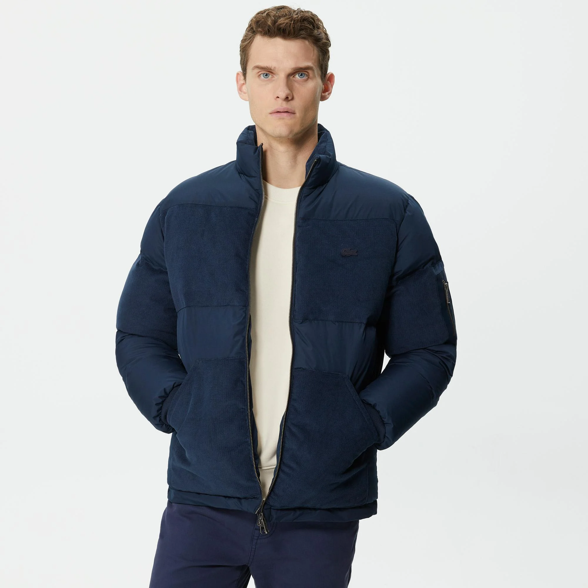 

Мужская куртка Lacoste с воротником-стойкой, Синий