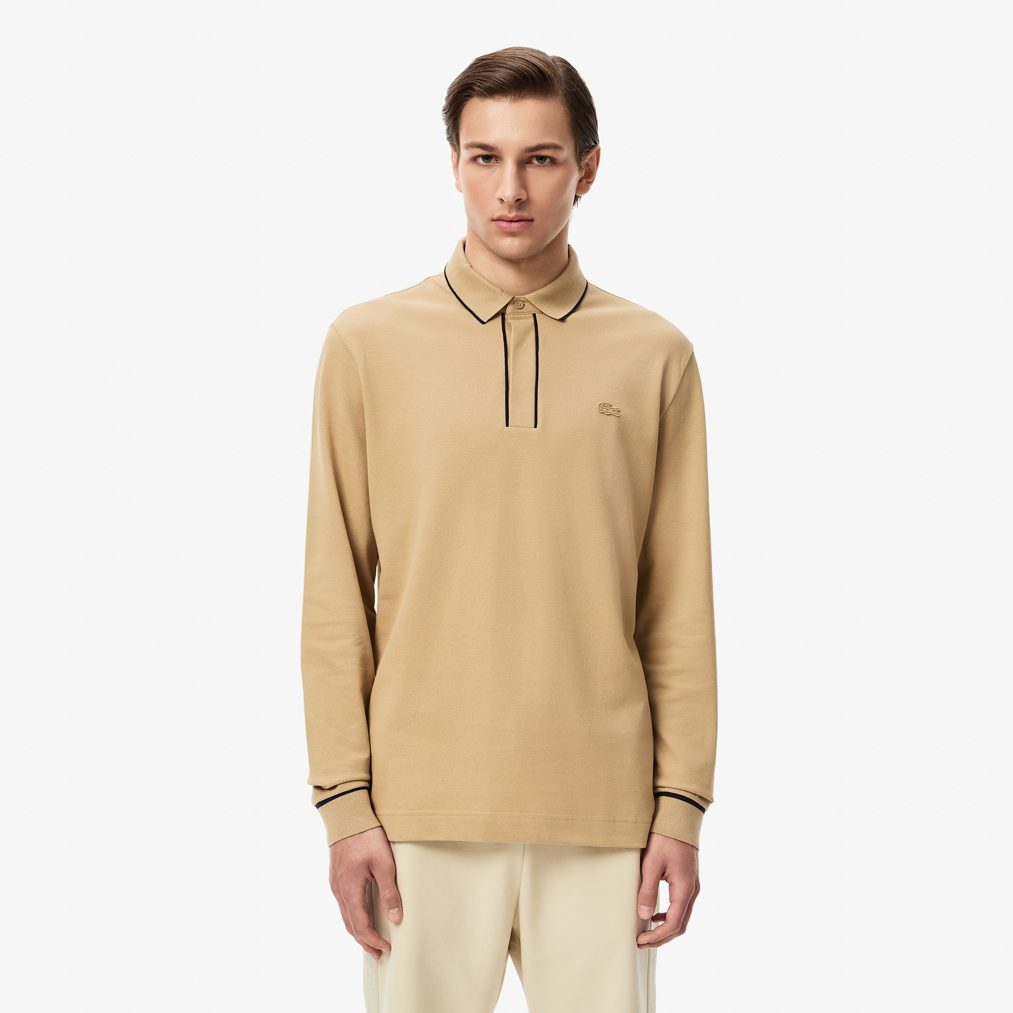 

Мужское поло Lacoste, Бежевый