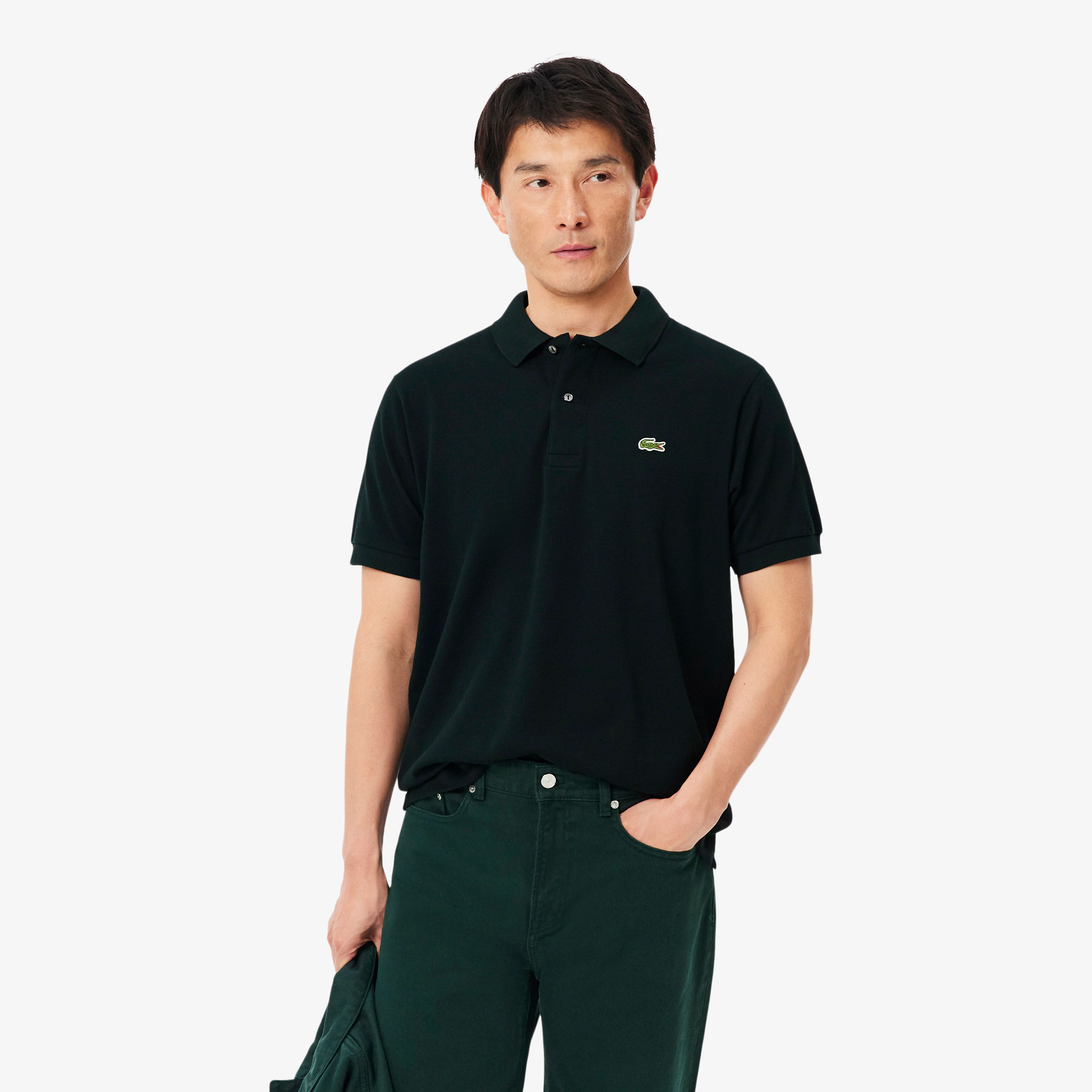 Легендарная мужская рубашка-поло Lacoste L.12.12 классического кроя