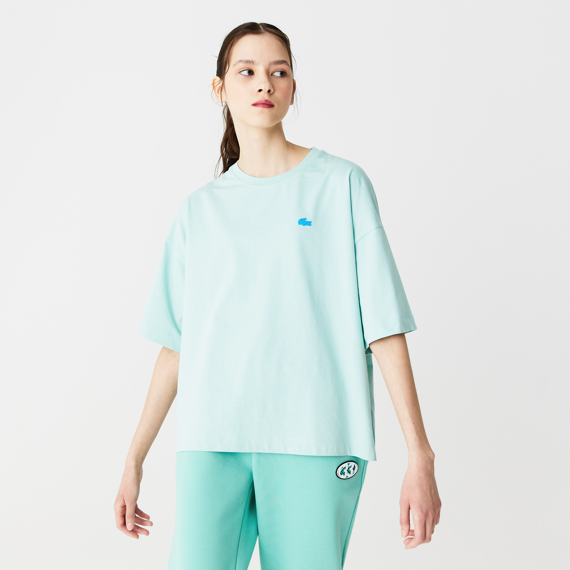 Футболка Lacoste оверсайз, голубой, арт. TF0317