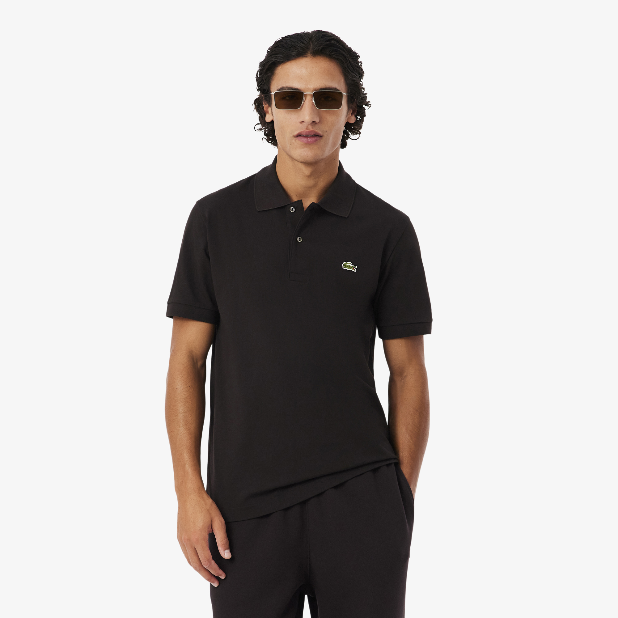 Мужское поло Lacoste из смеси эластичного органического хлопка