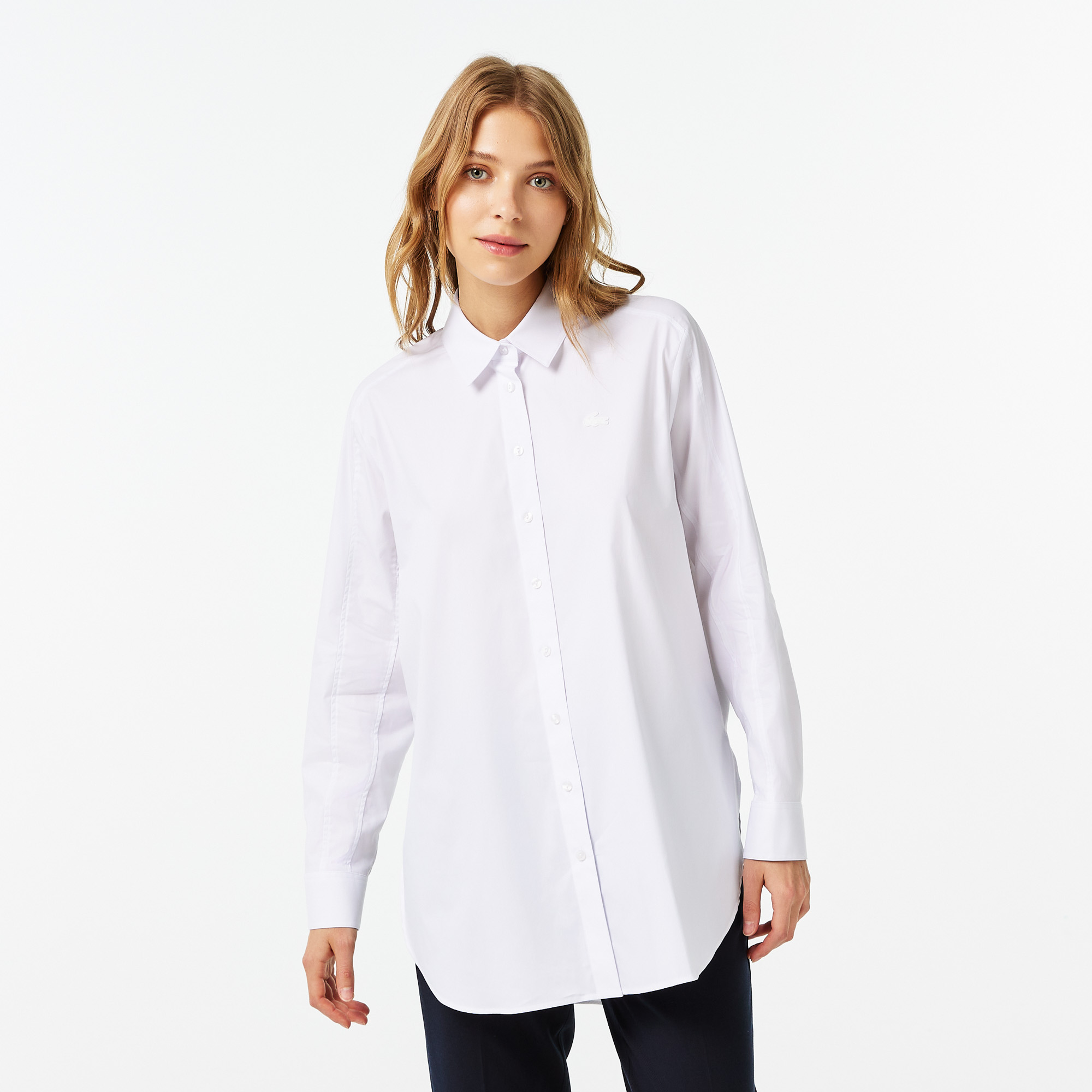 

Женская рубашка Lacoste Regular Fit, Белый