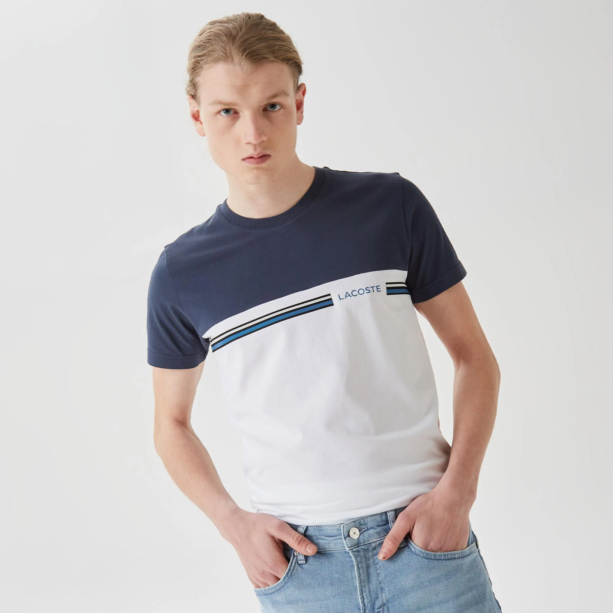 Мужская футболка Lacoste Slim Fit, синий, арт. TH0302