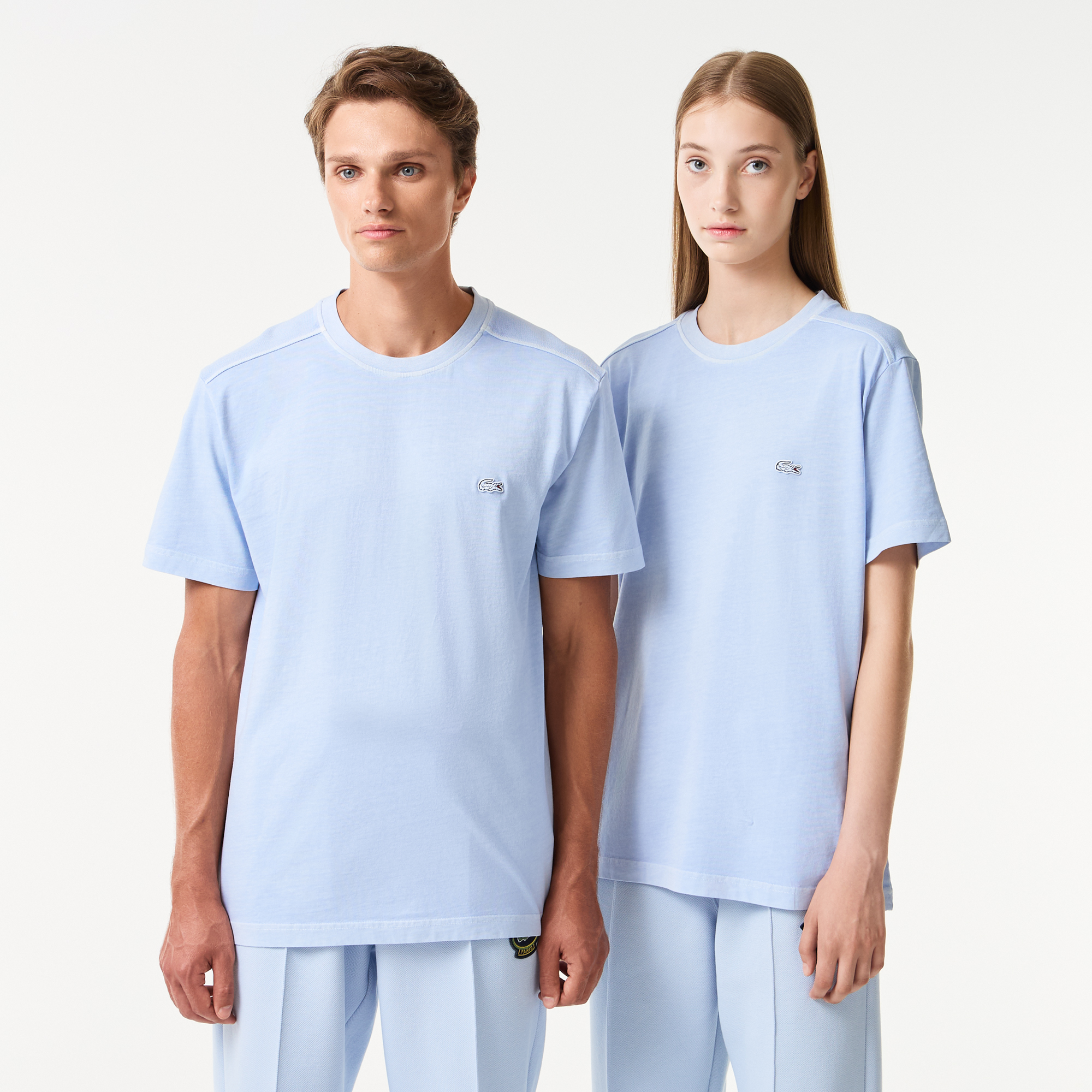 Мужская хлопковая футболка Lacoste, голубой, арт. TH0426