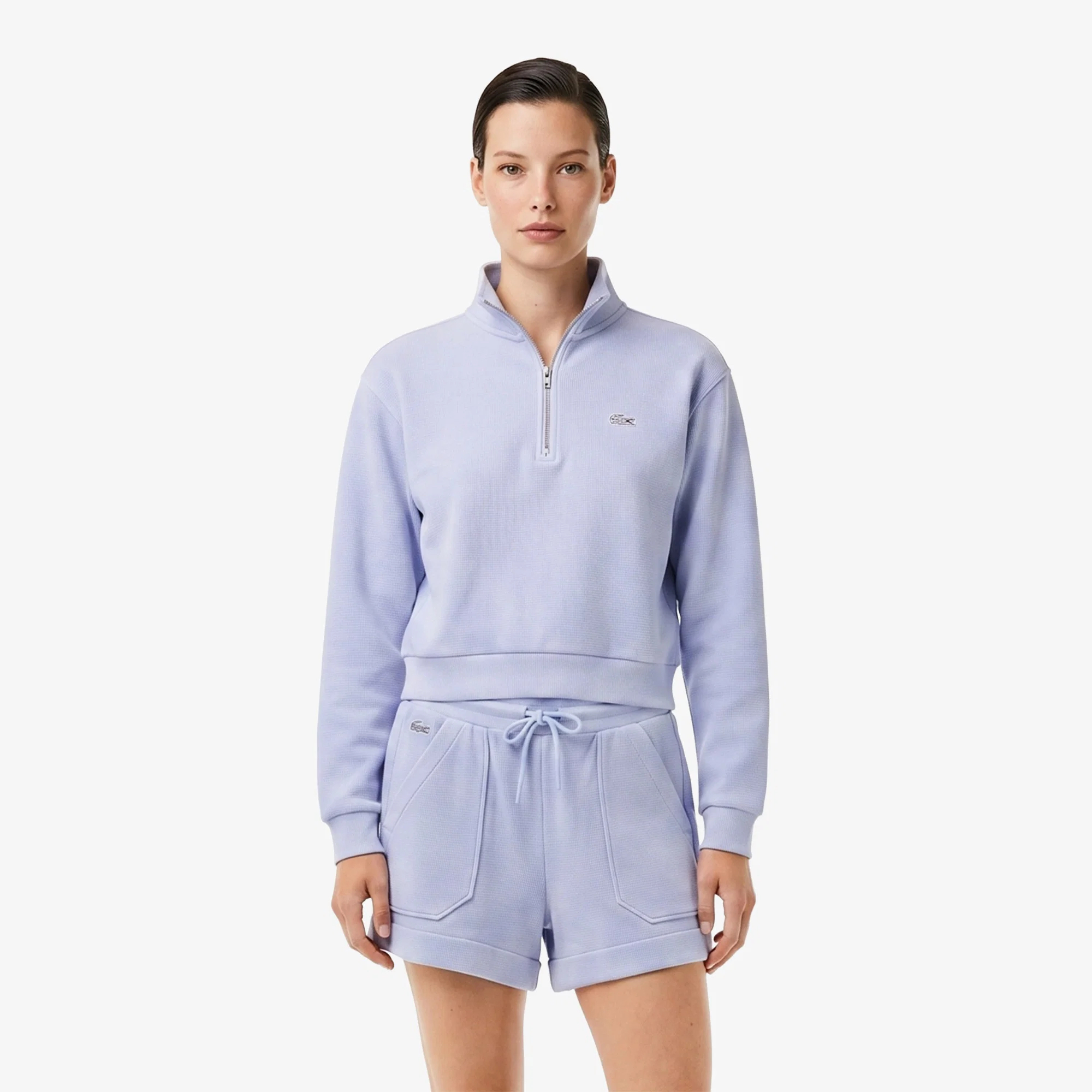 Женская хлопковая толстовка Lacoste