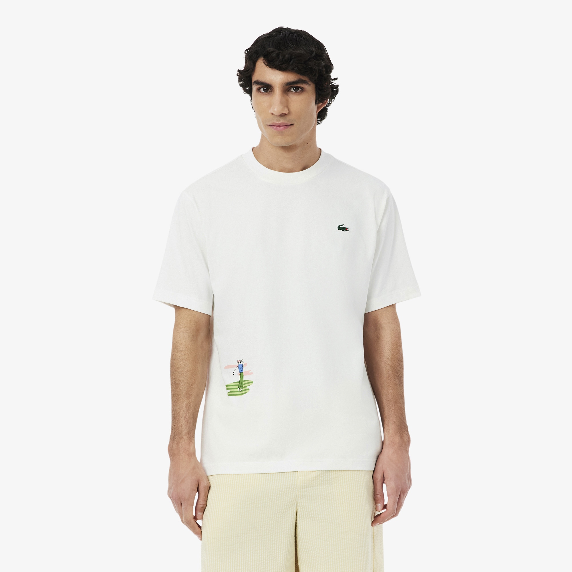 Мужская хлопковая футболка Lacoste