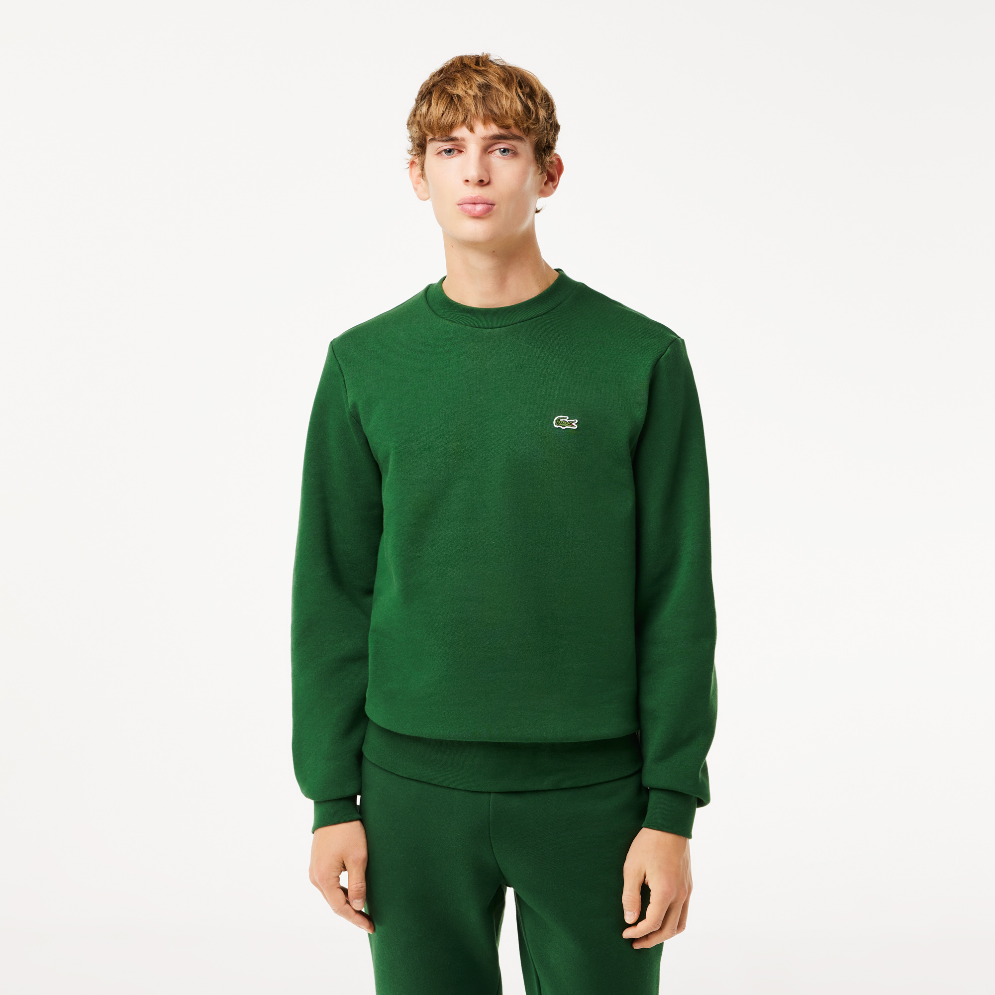 

Мужской свитшот Lacoste с флисом, Зелёный