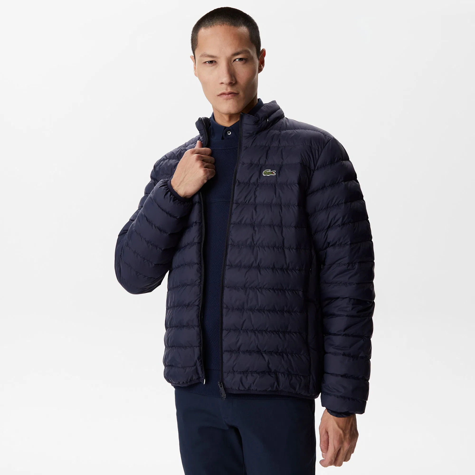 Мужская стеганая куртка Lacoste, синий, арт. BH2402