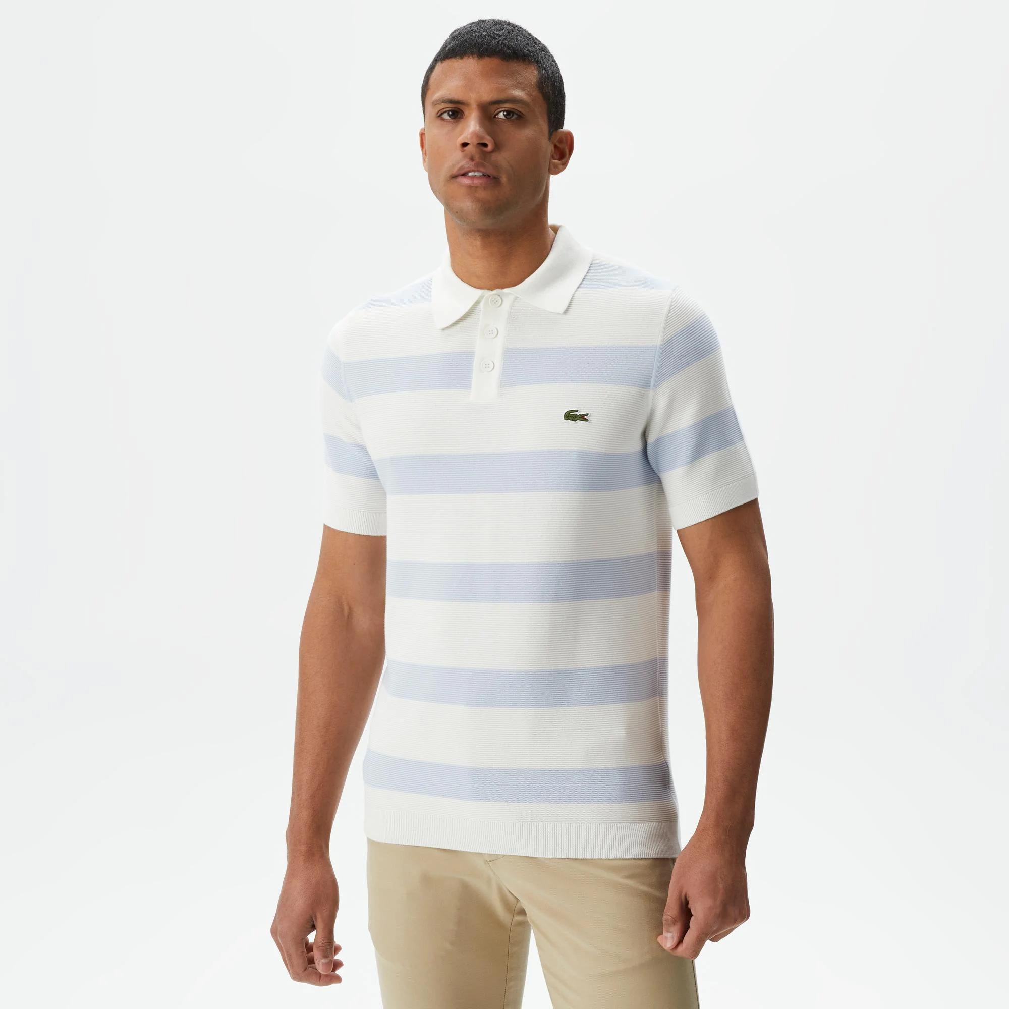 

Мужское трикотажное поло Lacoste, Голубой