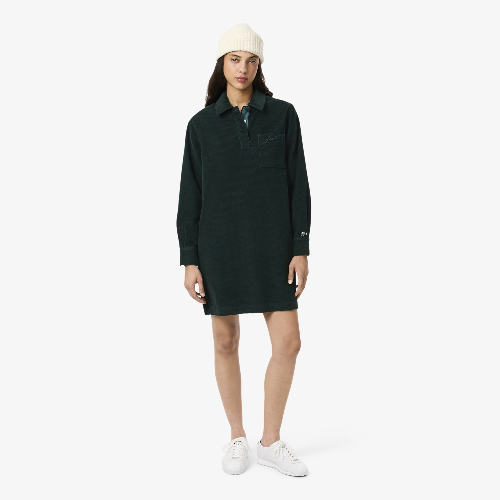 Платье Lacoste оверсайз, зеленый, арт. EF5335