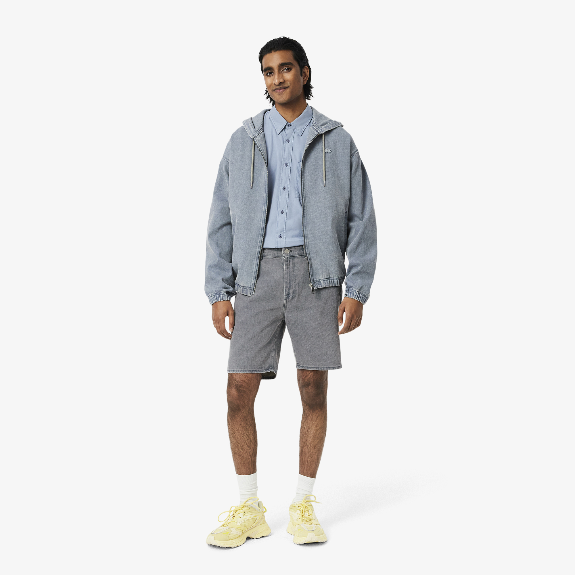 Мужские шорты Lacoste из органического хлопка, серый, арт. FH9929