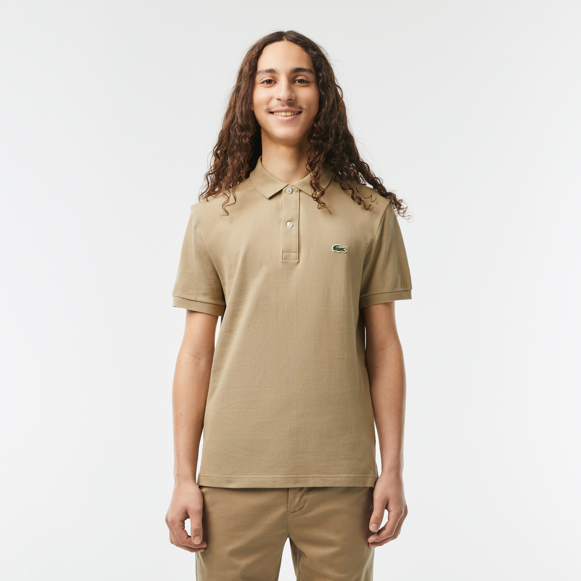 Поло мужское Lacoste L.12.12, бежевый, арт. PH4012