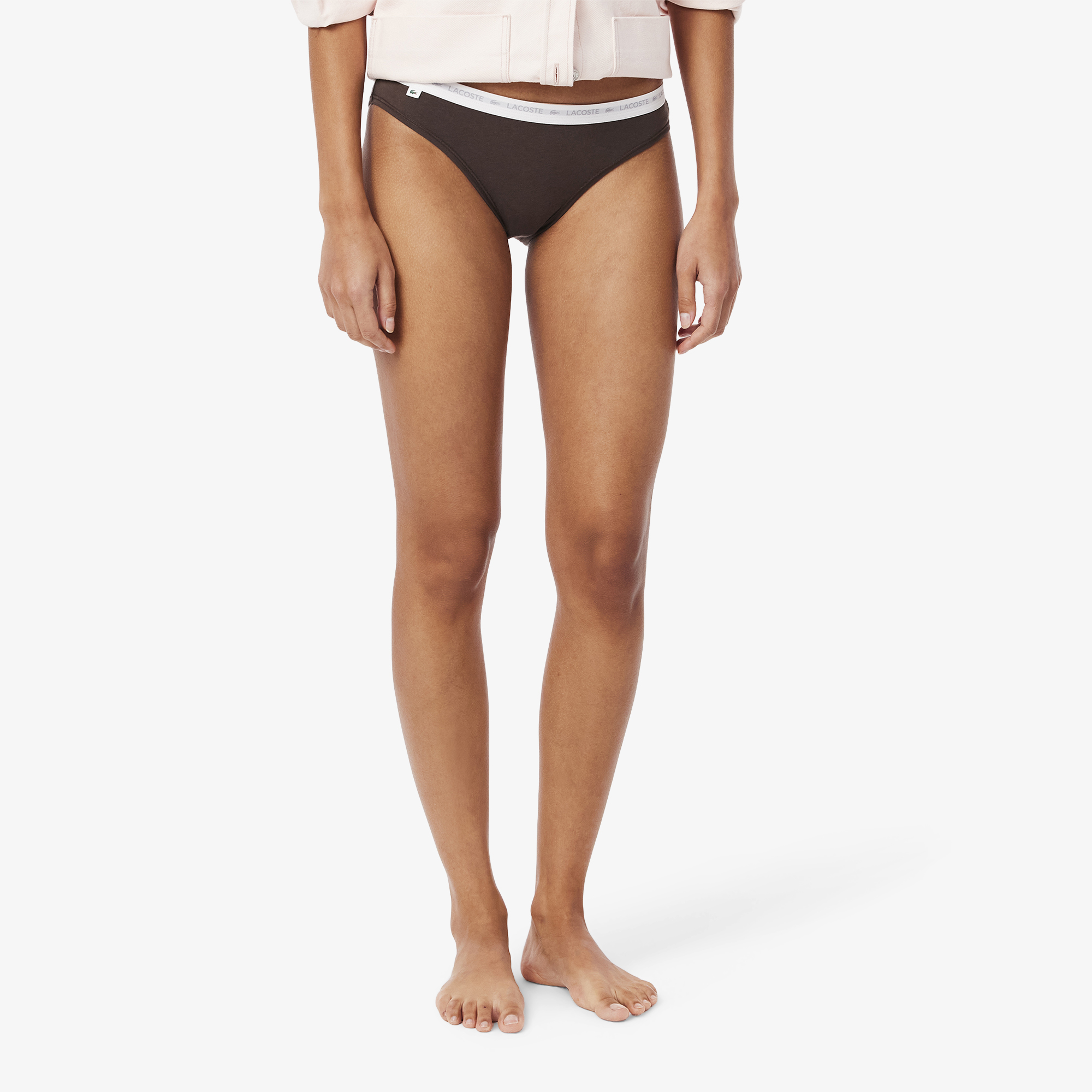 Женские трусы Lacoste из эластичного хлопка (3ед.) 5