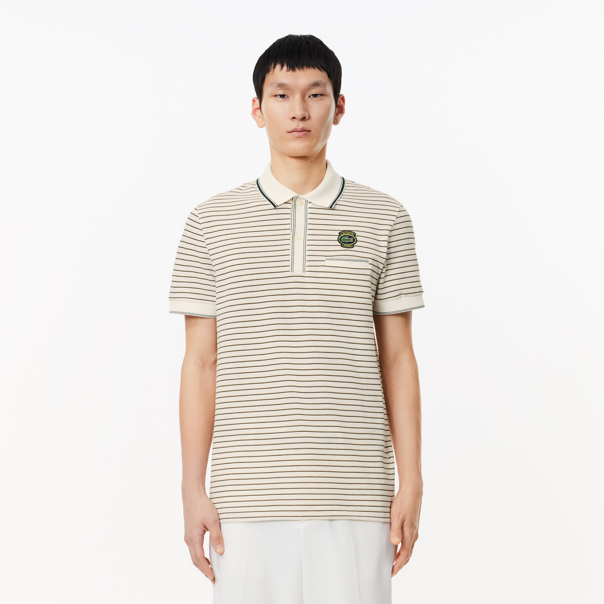 

Мужское поло Lacoste в полоску, Многоцветный