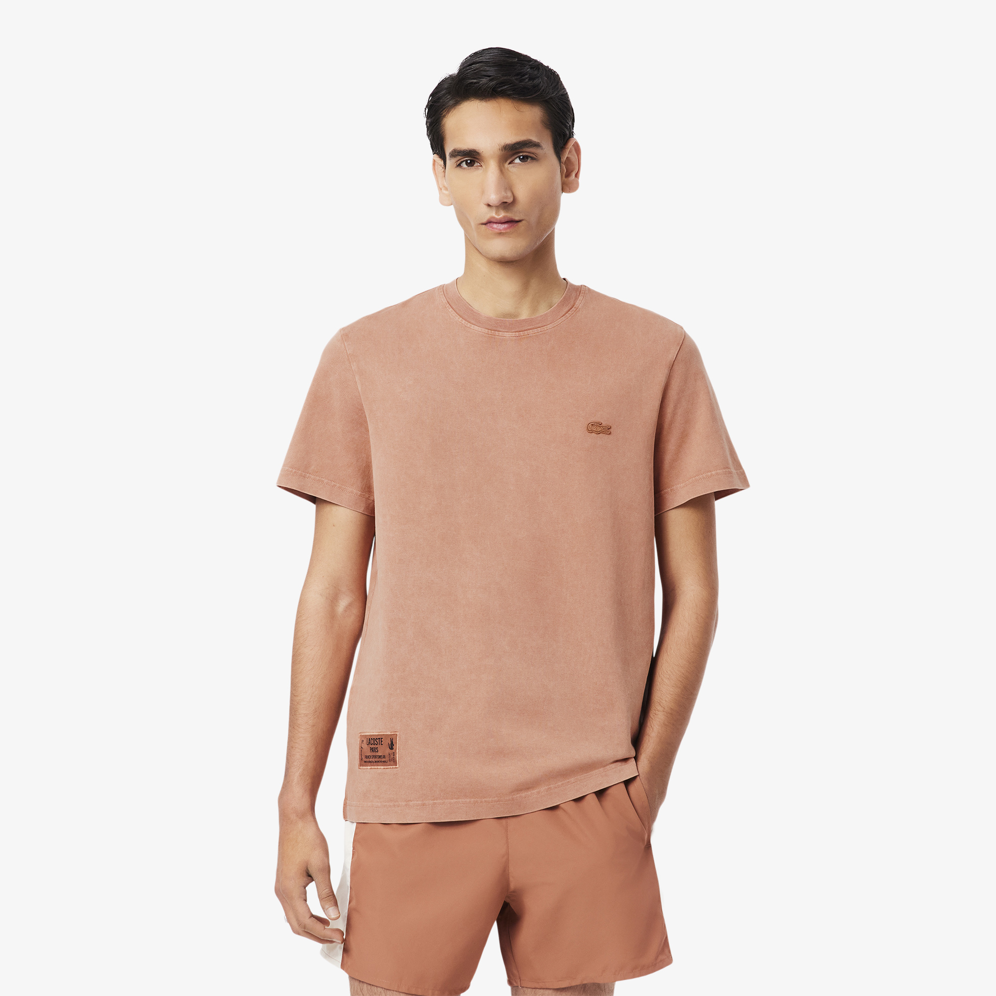 

Мужская футболка Lacoste из хлопка, Коричневый