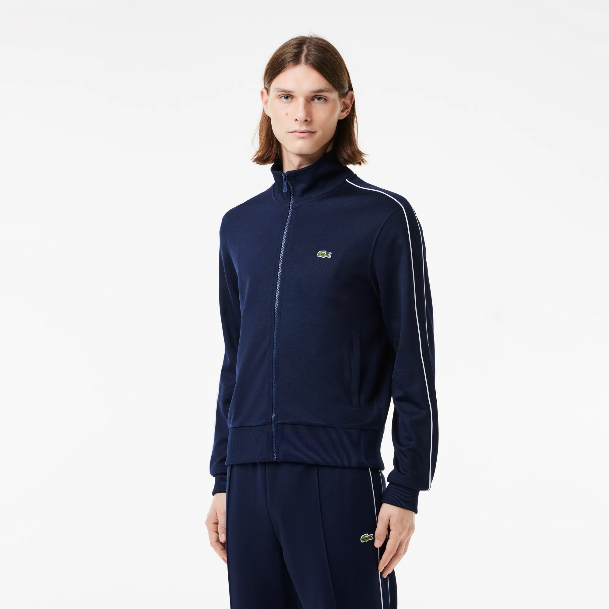 Мужская толстовка Lacoste на молнии, синий, арт. SH1457