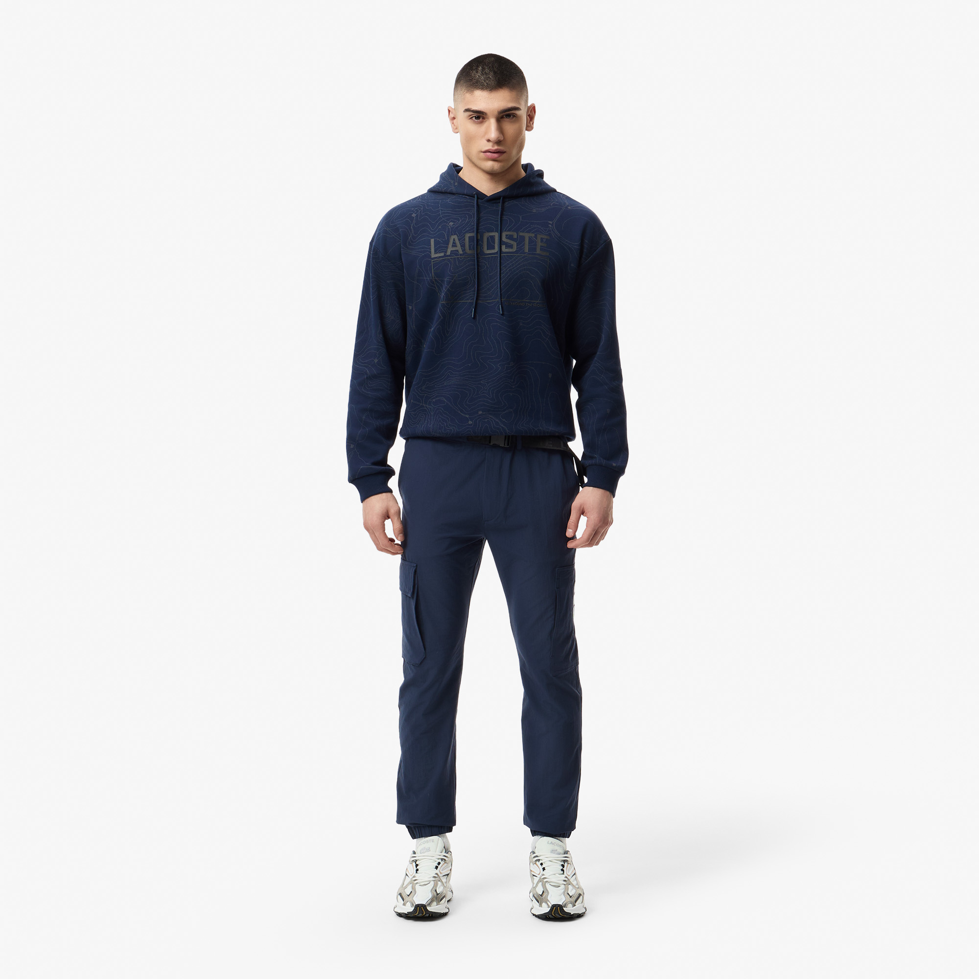 Брюки Lacoste приталенного кроя, синий, арт. HH0403