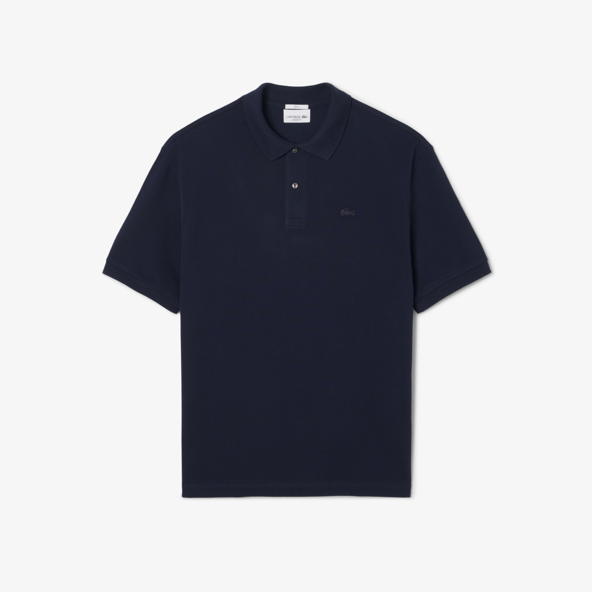 Мужская рубашка-поло Lacoste свободного кроя из плотного хлопка 4