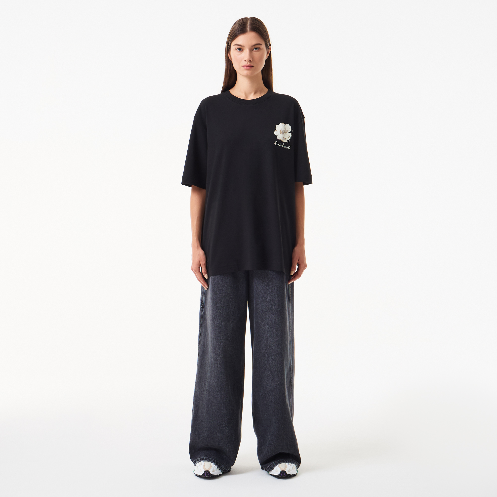 Женские джинсы-палаццо, серый, арт. HF2566