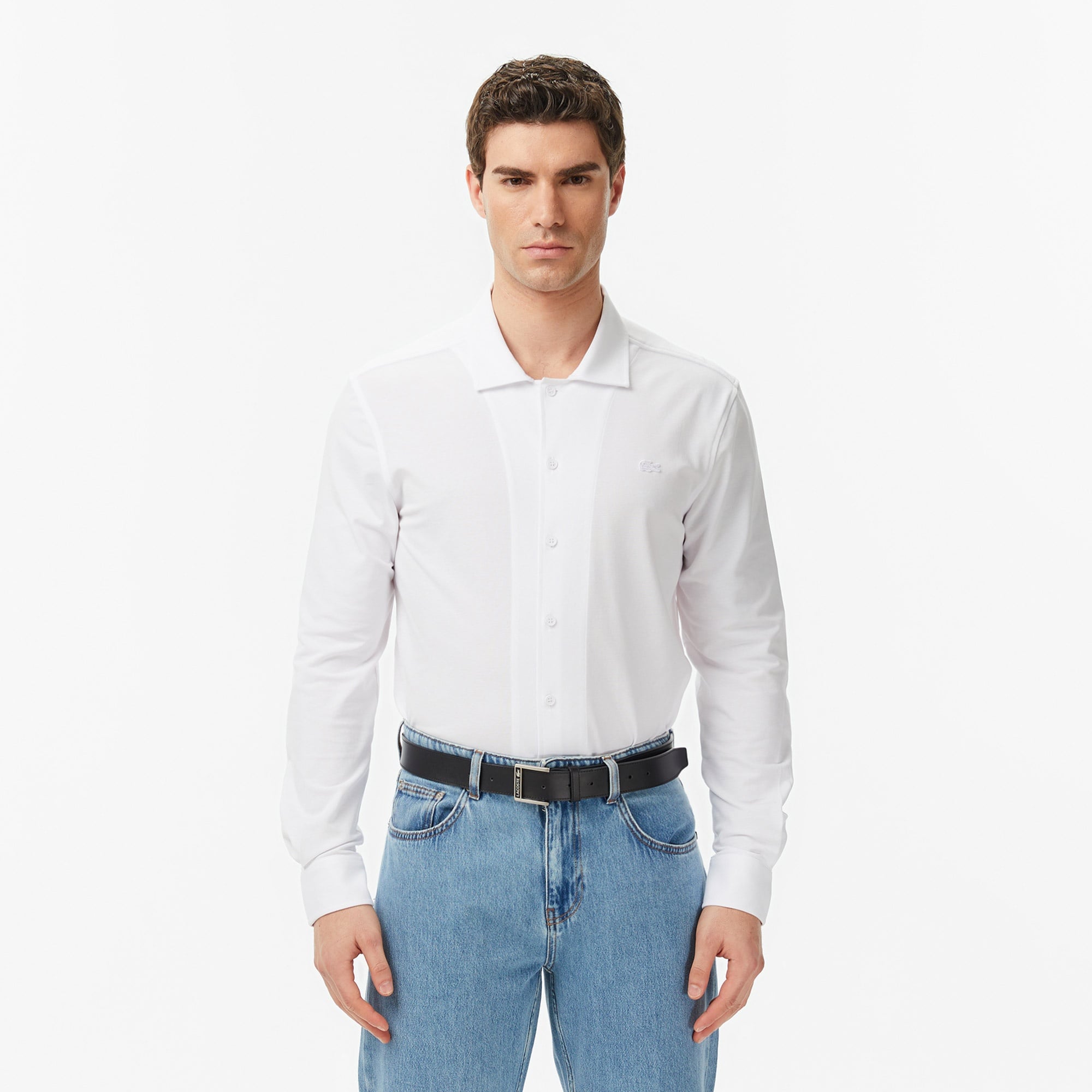 Мужская рубашка Lacoste CH0610, белый, арт. CH0610