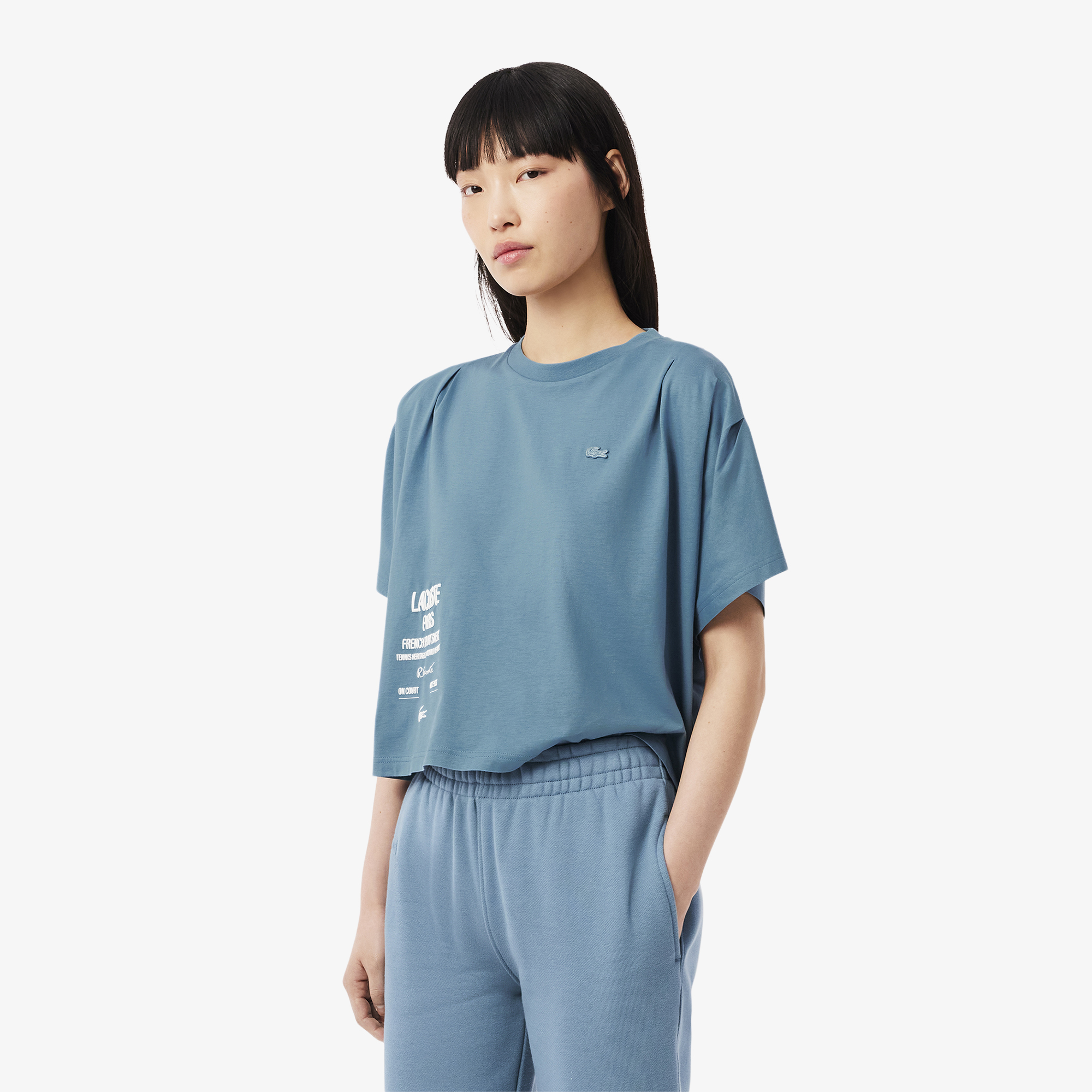 Женская футболка Lacoste, голубой, арт. TF9631