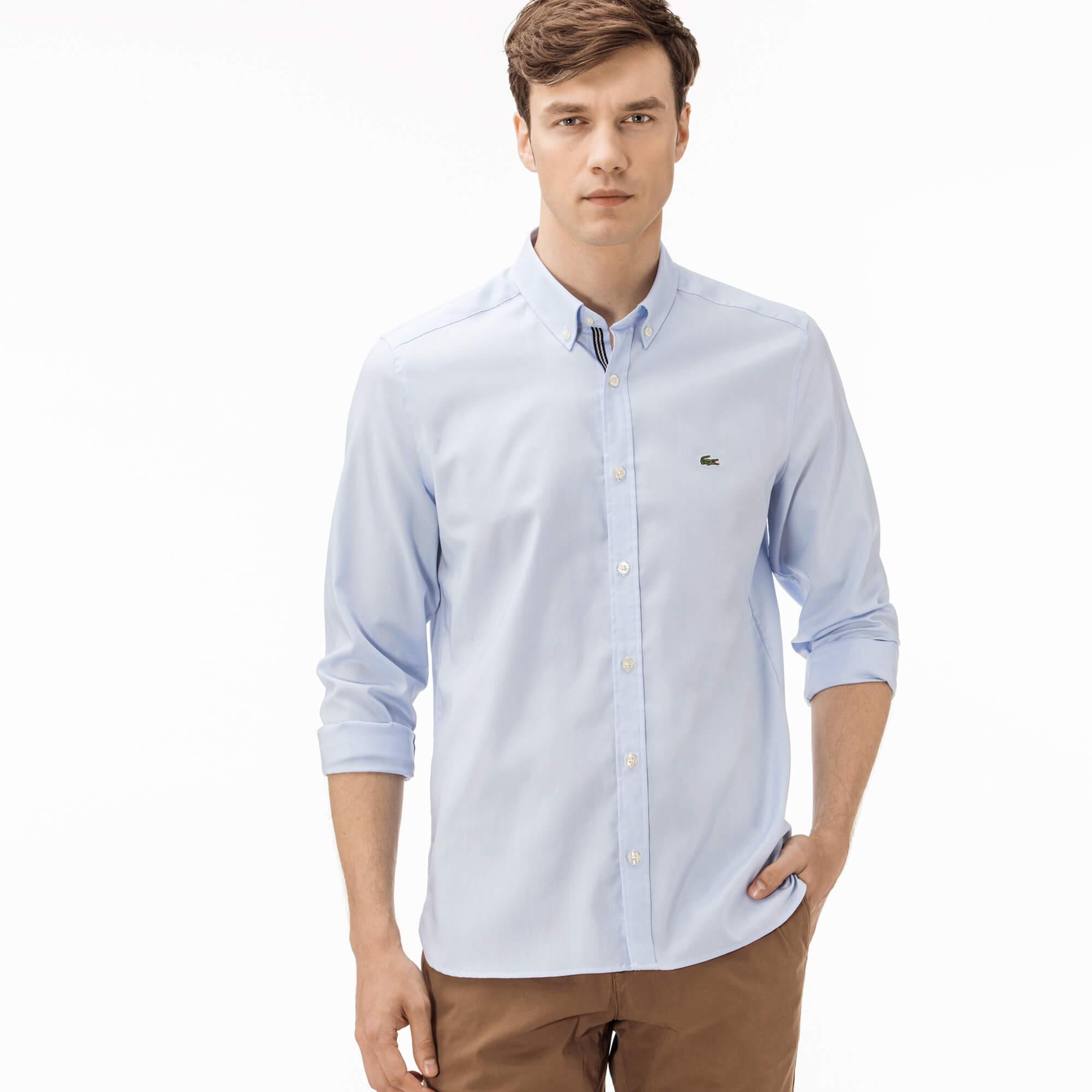

Мужская рубашка Lacoste приталенного кроя, Голубой