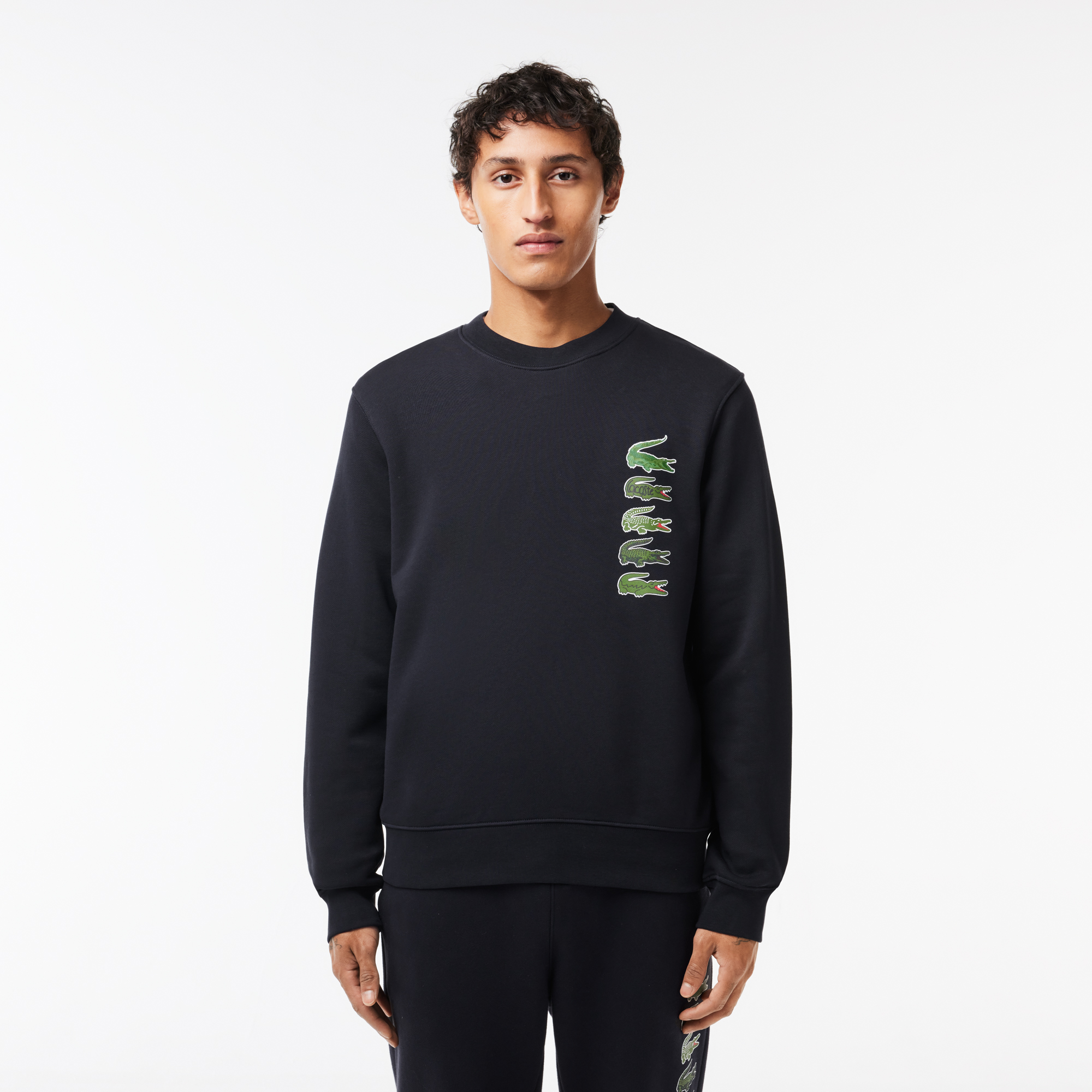 Мужская толстовка Lacoste с флисом, синий, арт. SH3581