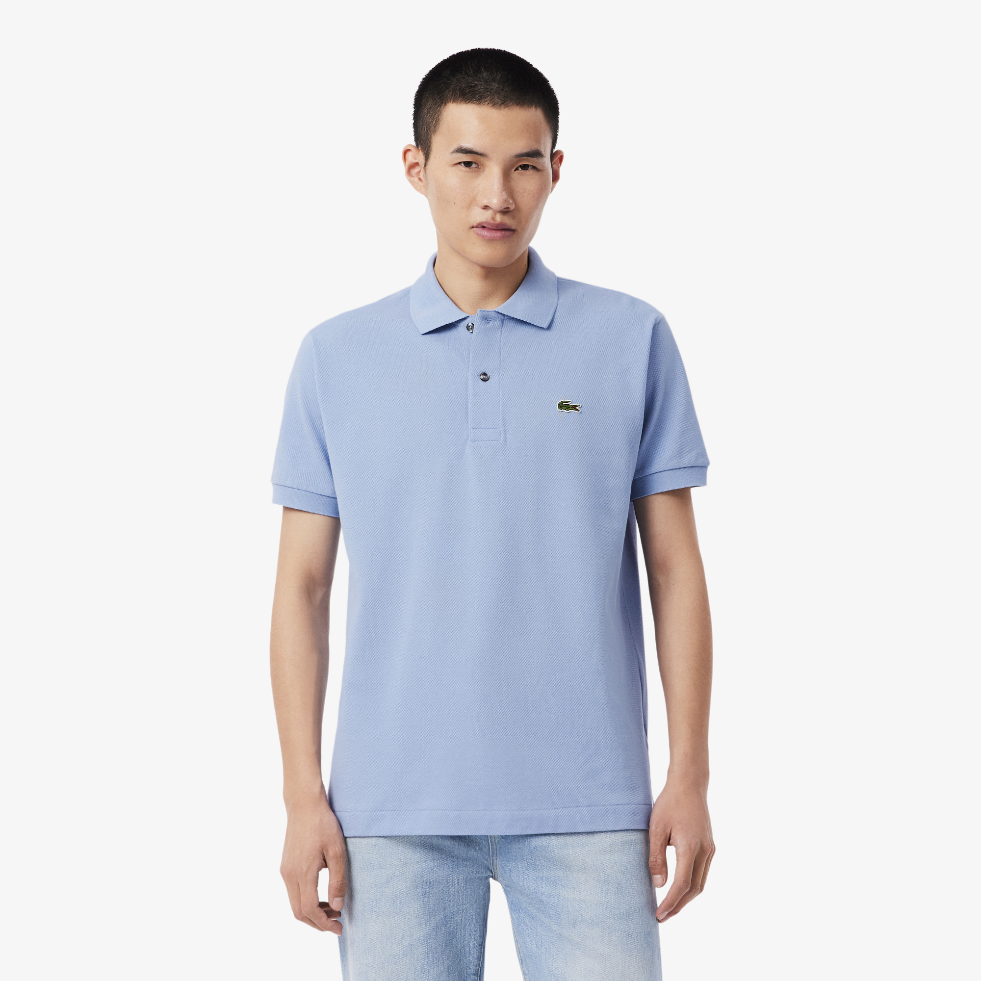Мужское поло Lacoste L1212 Classic Fit, голубой, арт. L1212