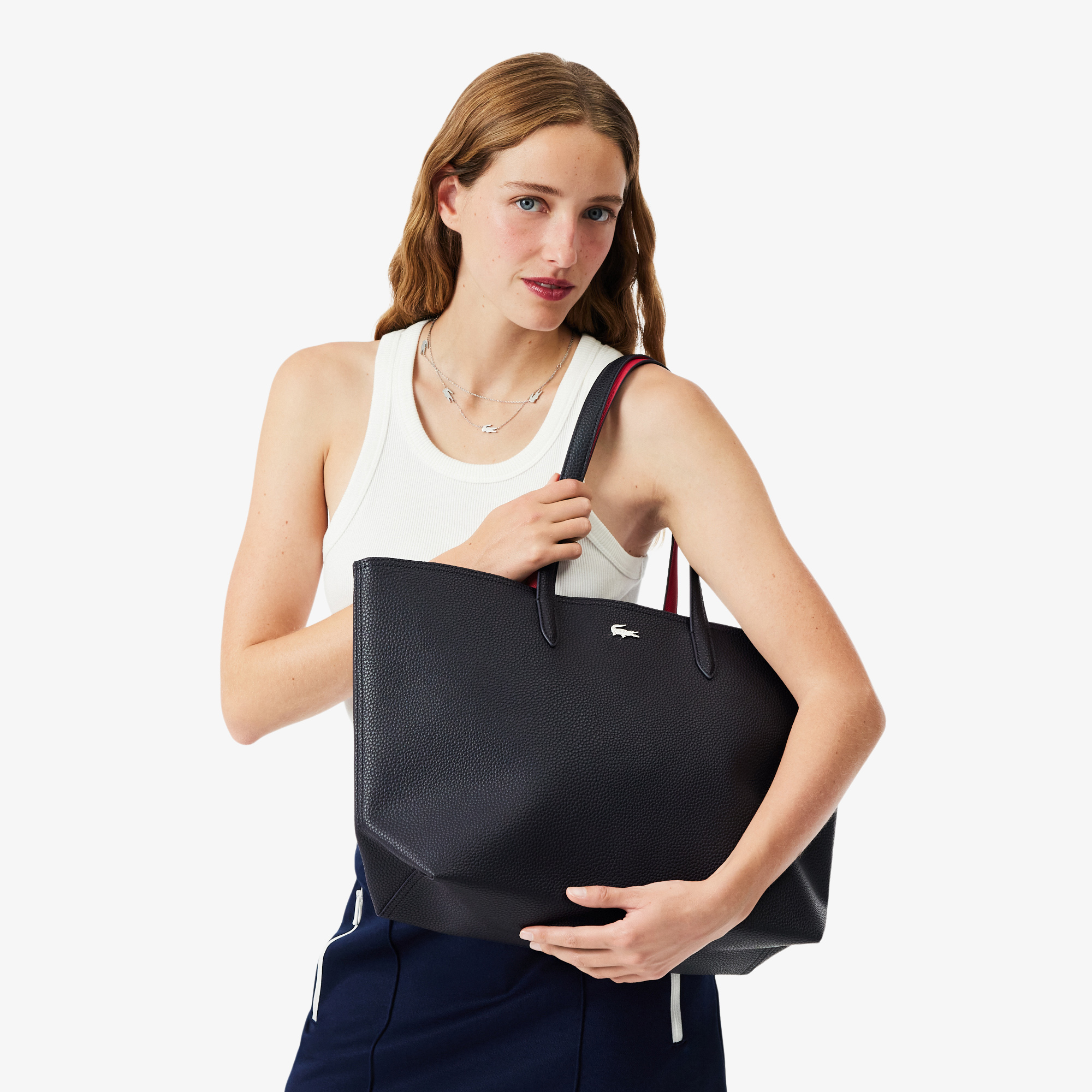 Женская двусторонняя сумка-тоут Lacoste Anna с кошельком