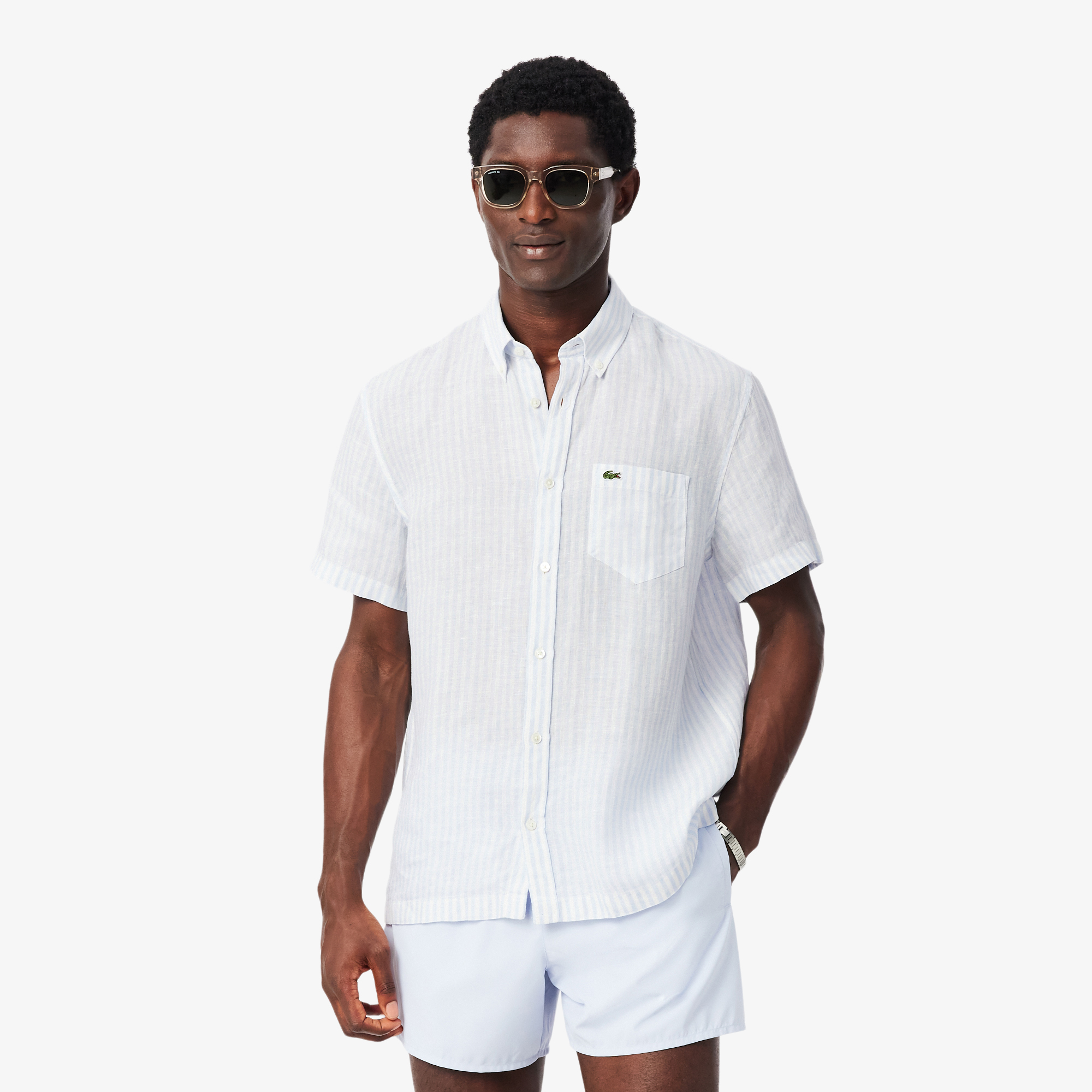 Мужская рубашка Lacoste, голубой, арт. CH8061