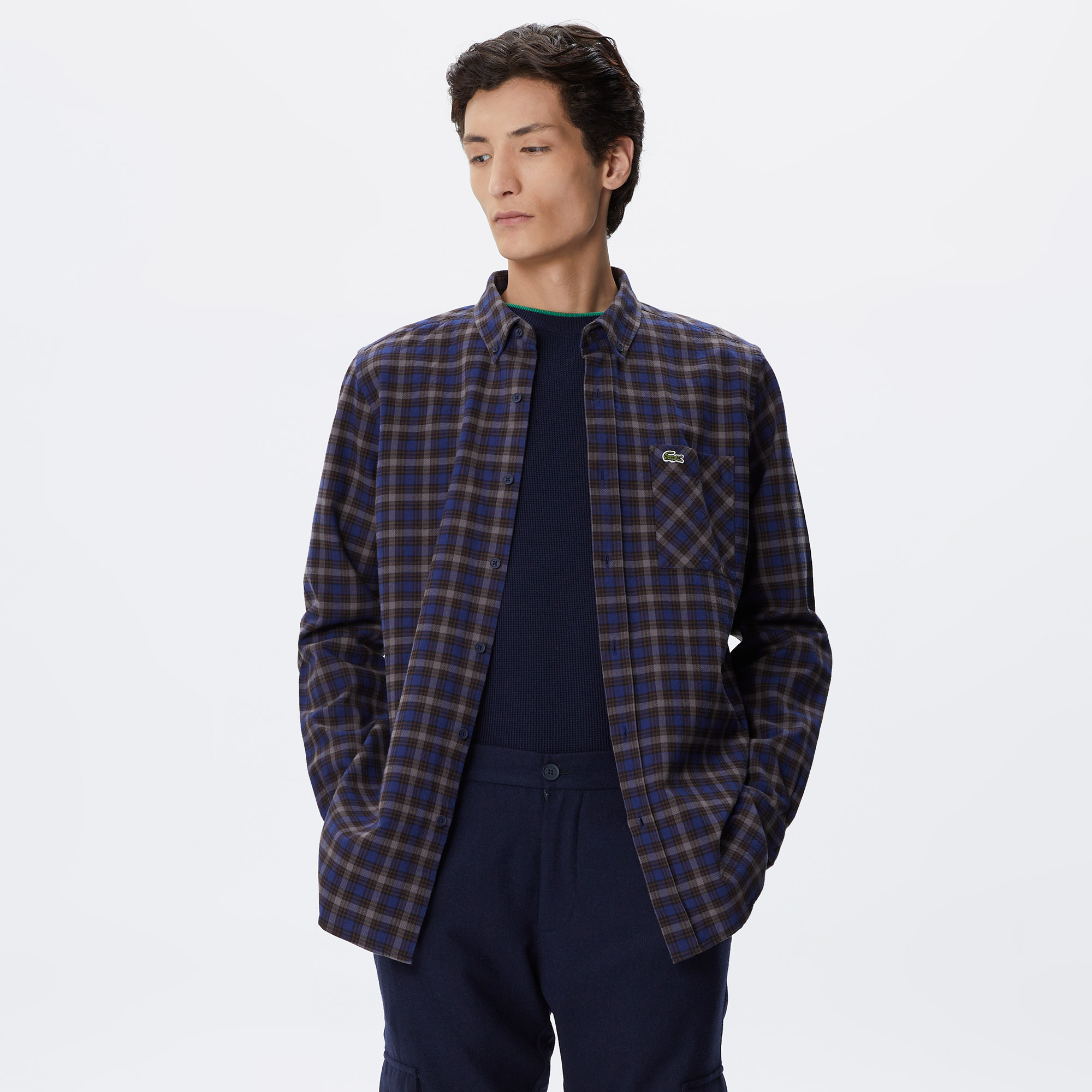 Мужская рубашка Lacoste, синий, арт. CH2411