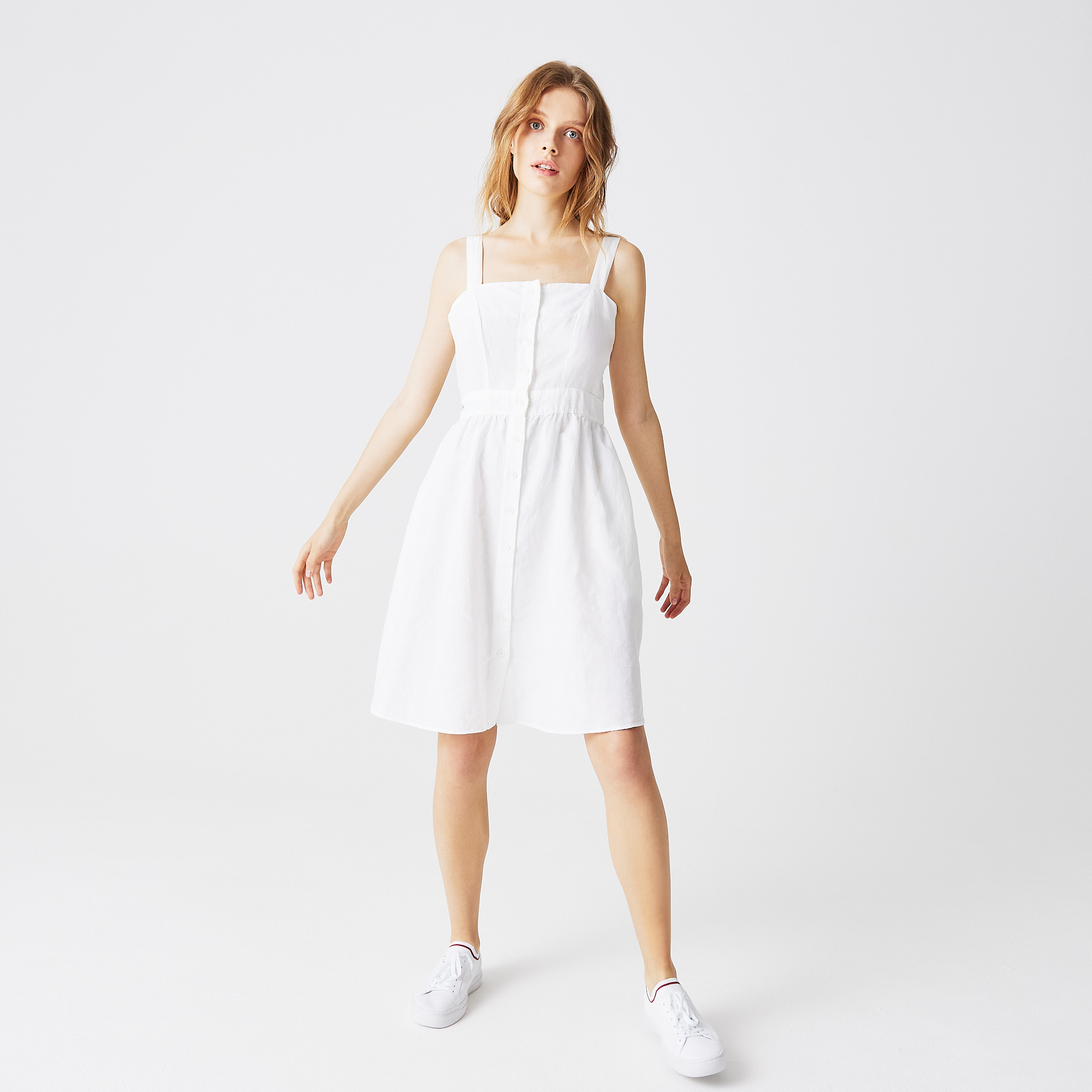 

Женское платье Lacoste на бретельках, Белый