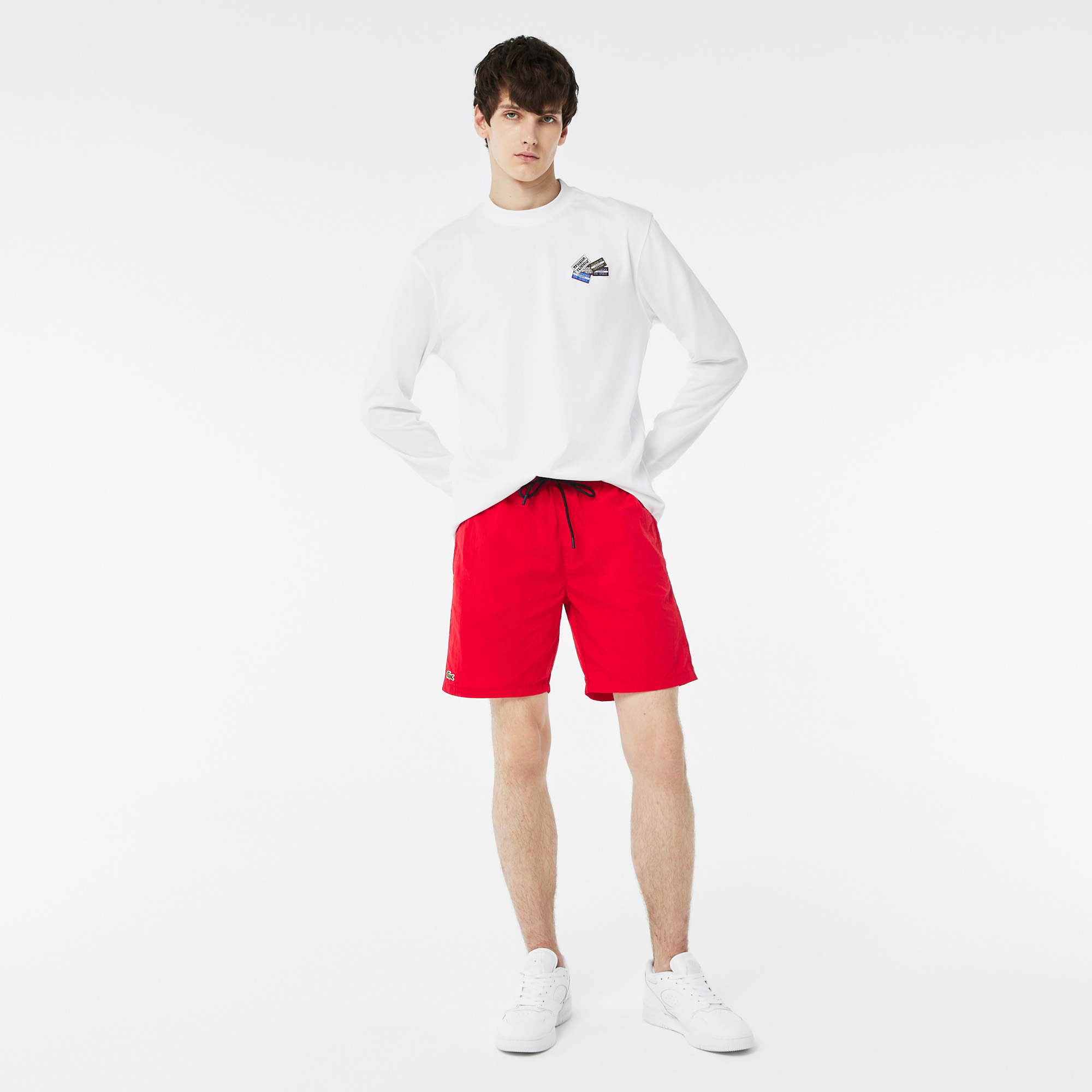 

Мужские купальные шорты Lacoste, Красный